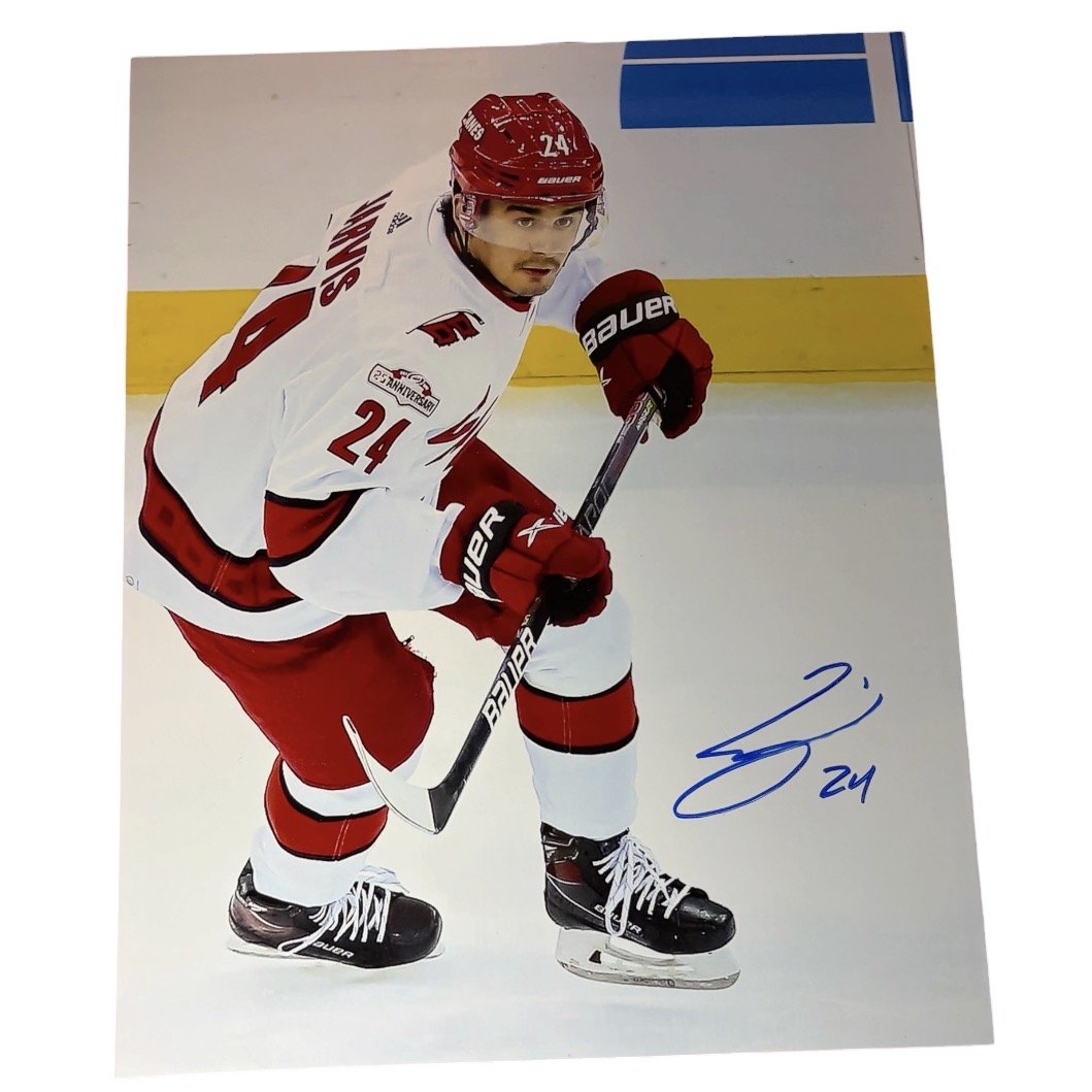 Seth Jarvis Autographed 8x10 Photo Carolina Hurricanes