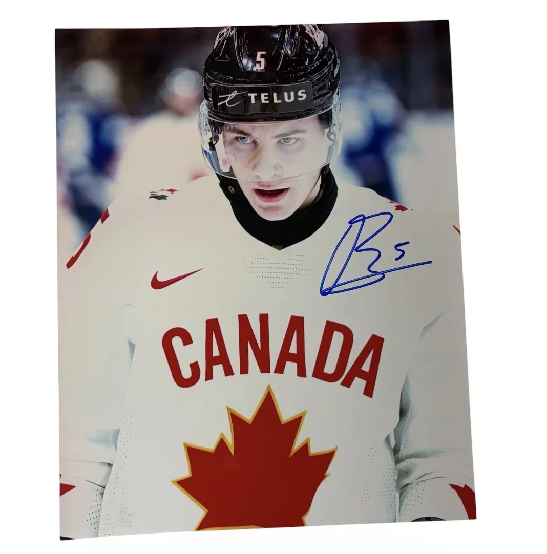 Oliver Bonk Autographed 8x10 Photo Team Canada Philadelphia Flyers