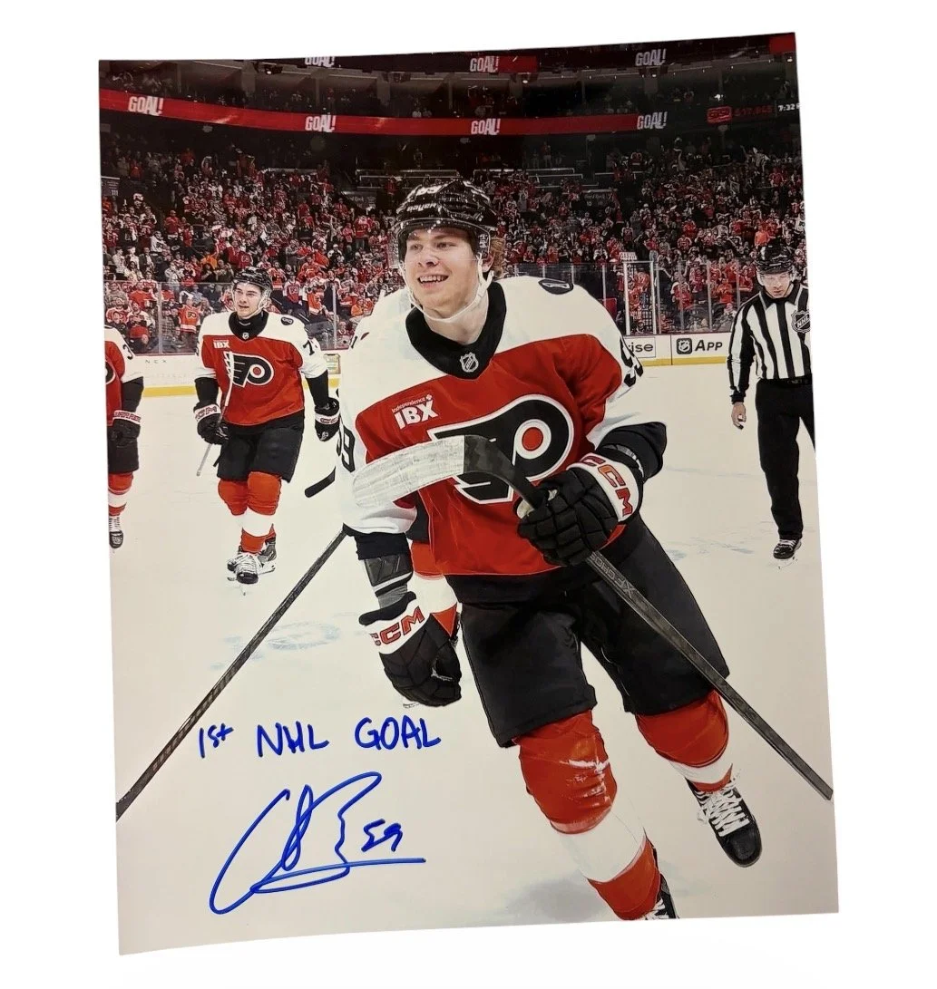 Oliver Bonk Autographed 8x10 Photo Inscribed Philadelphia Flyers