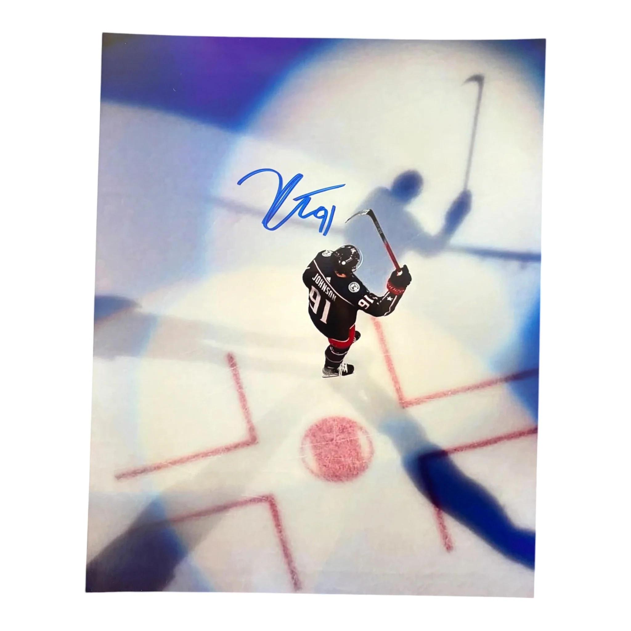 Kent Johnson Autographed 8x10 Columbus Blue Jackets