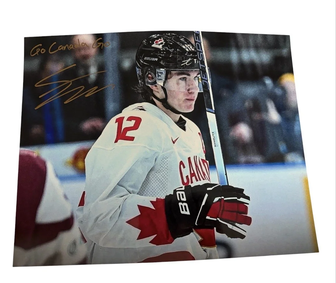 Fraser Minten Autographed Inscribed Team Canada 8x10 Photo Boston Bruins