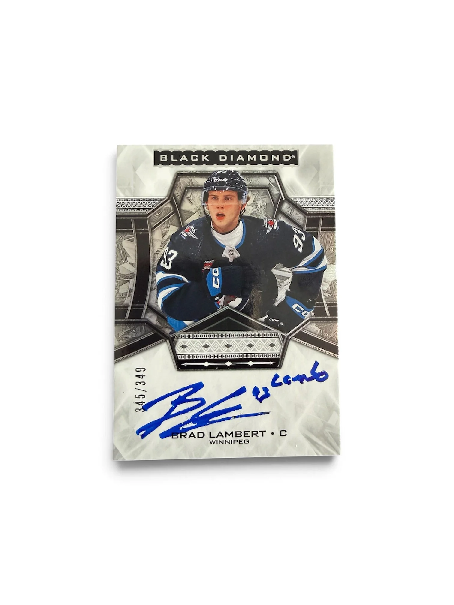 Brad Lambert Autographed Inscribed Black Diamond Rookie