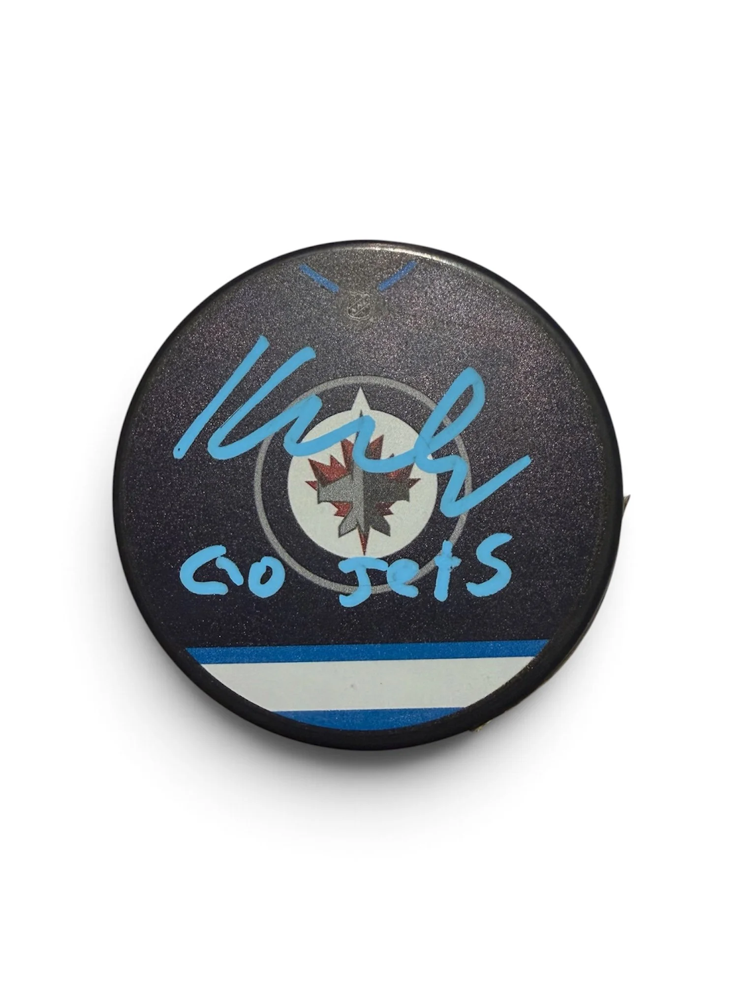 Kieron Walton Autographed Inscribed Winnipeg Jets Puck