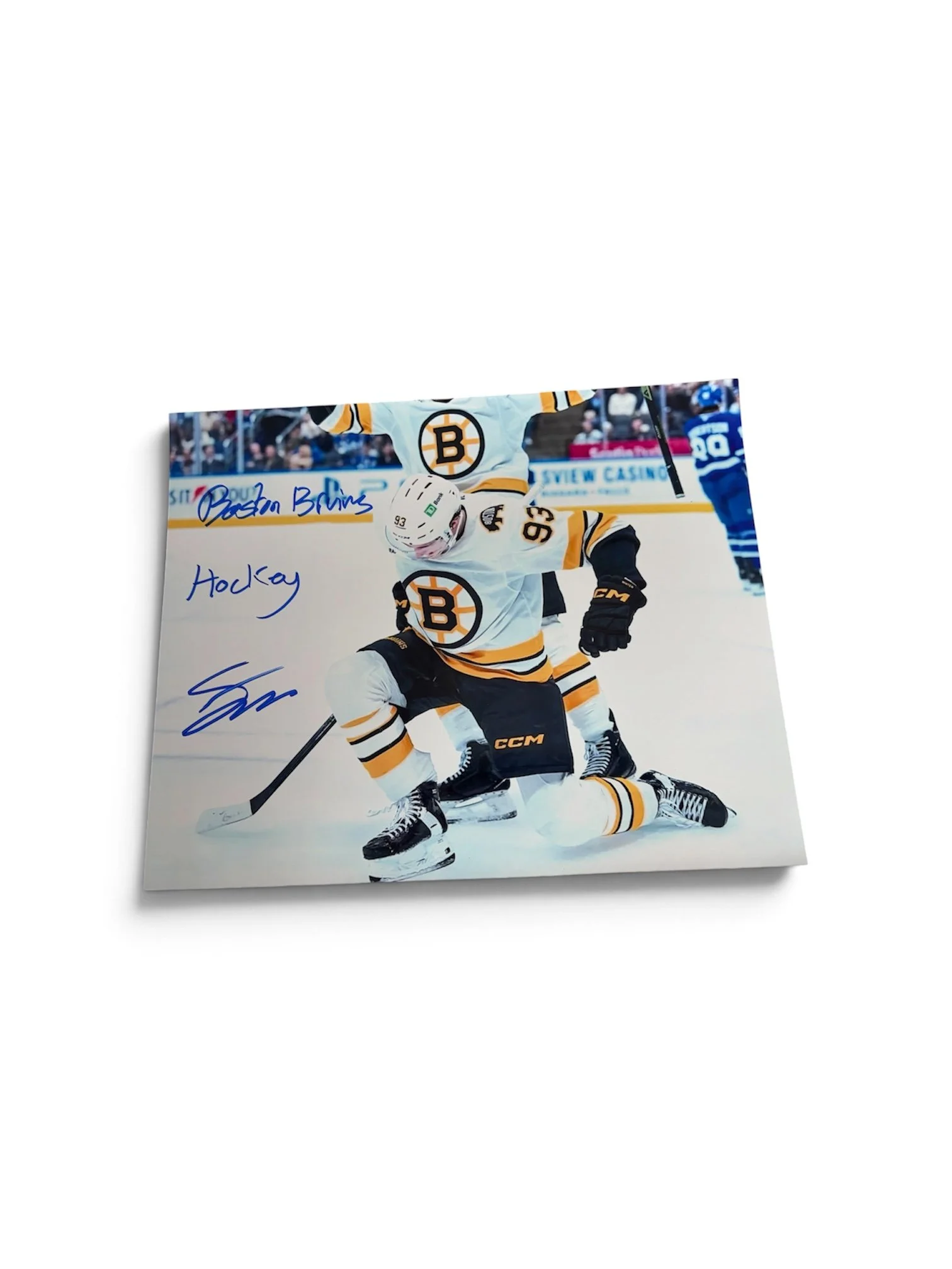 Fraser Minten Autographed 8x10 Inscribed Boston Bruins
