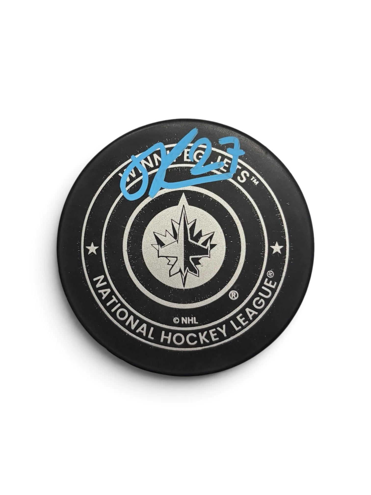 Isaac Rosen Autographed Winnipeg Jets Puck