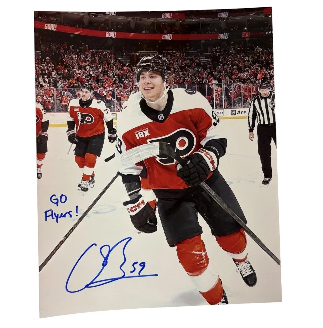 Oliver Bonk Autographed 8x10 Inscribed Photo Philadelphia Flyers