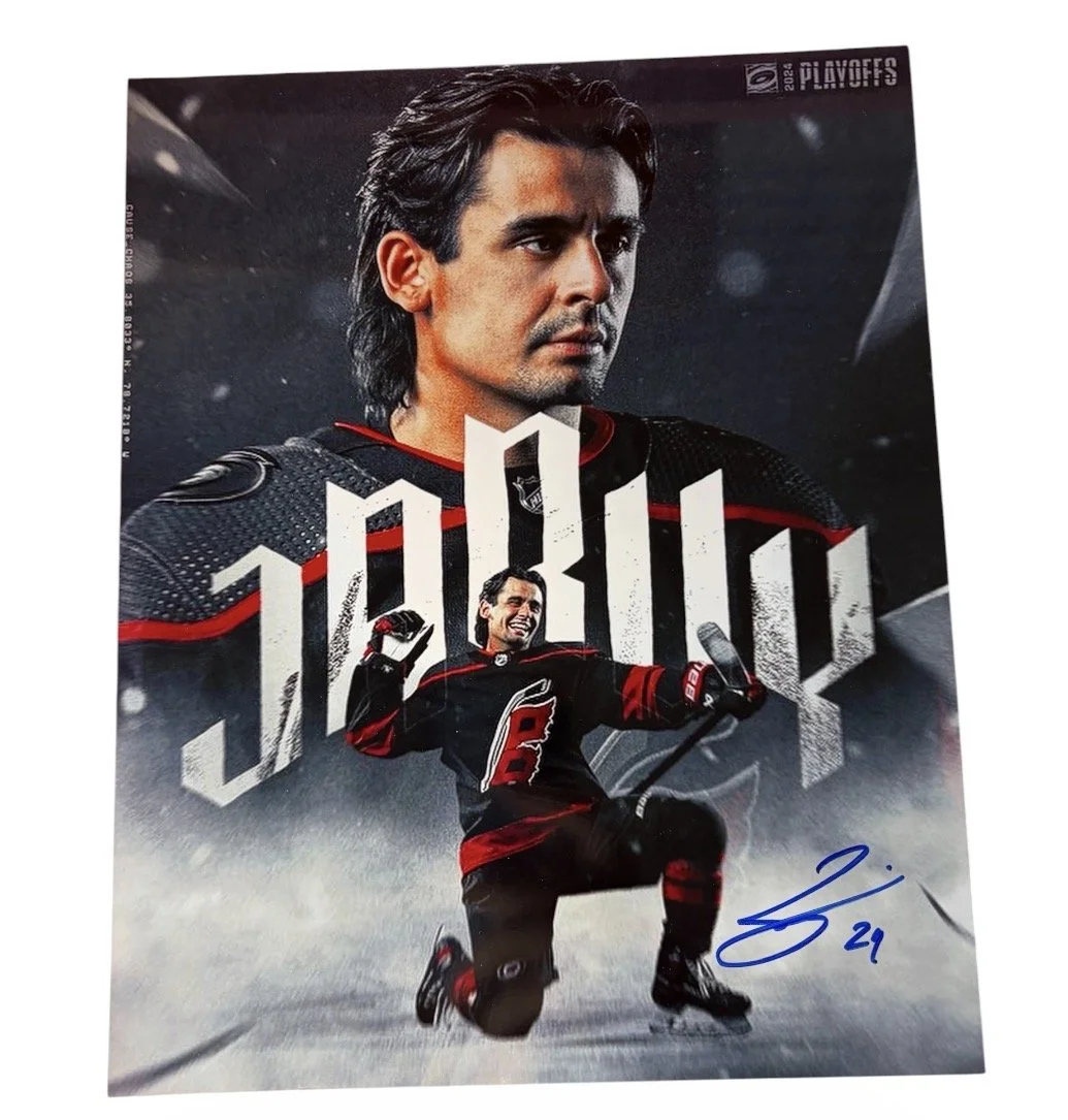 Seth Jarvis Autographed 8x10 Photo Carolina Hurricanes