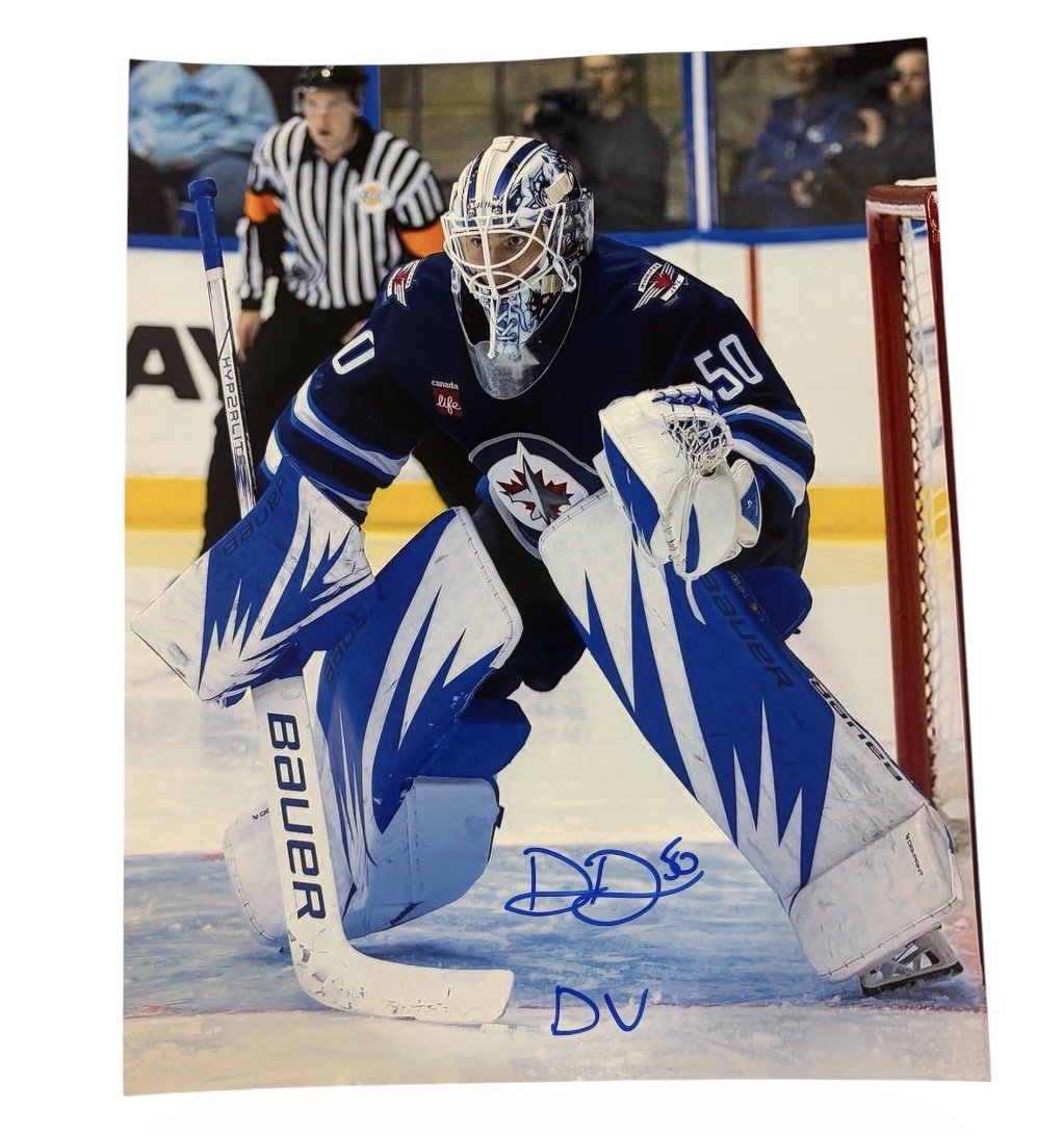 Dom DiVincentiis Autographed Inscribed 8x10 Photo Winnipeg Jets