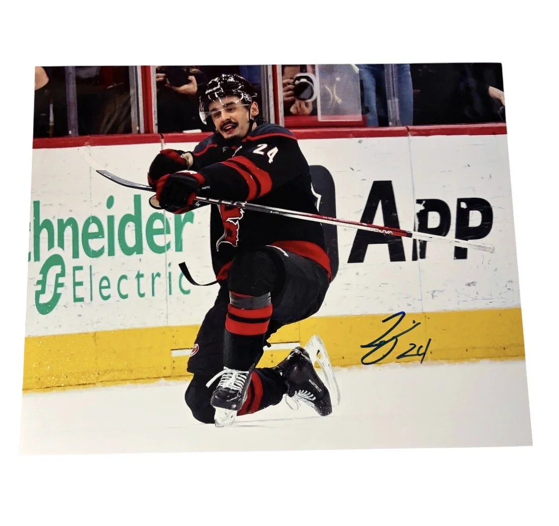 Seth Jarvis Autographed 8x10 Photo Carolina Hurricanes