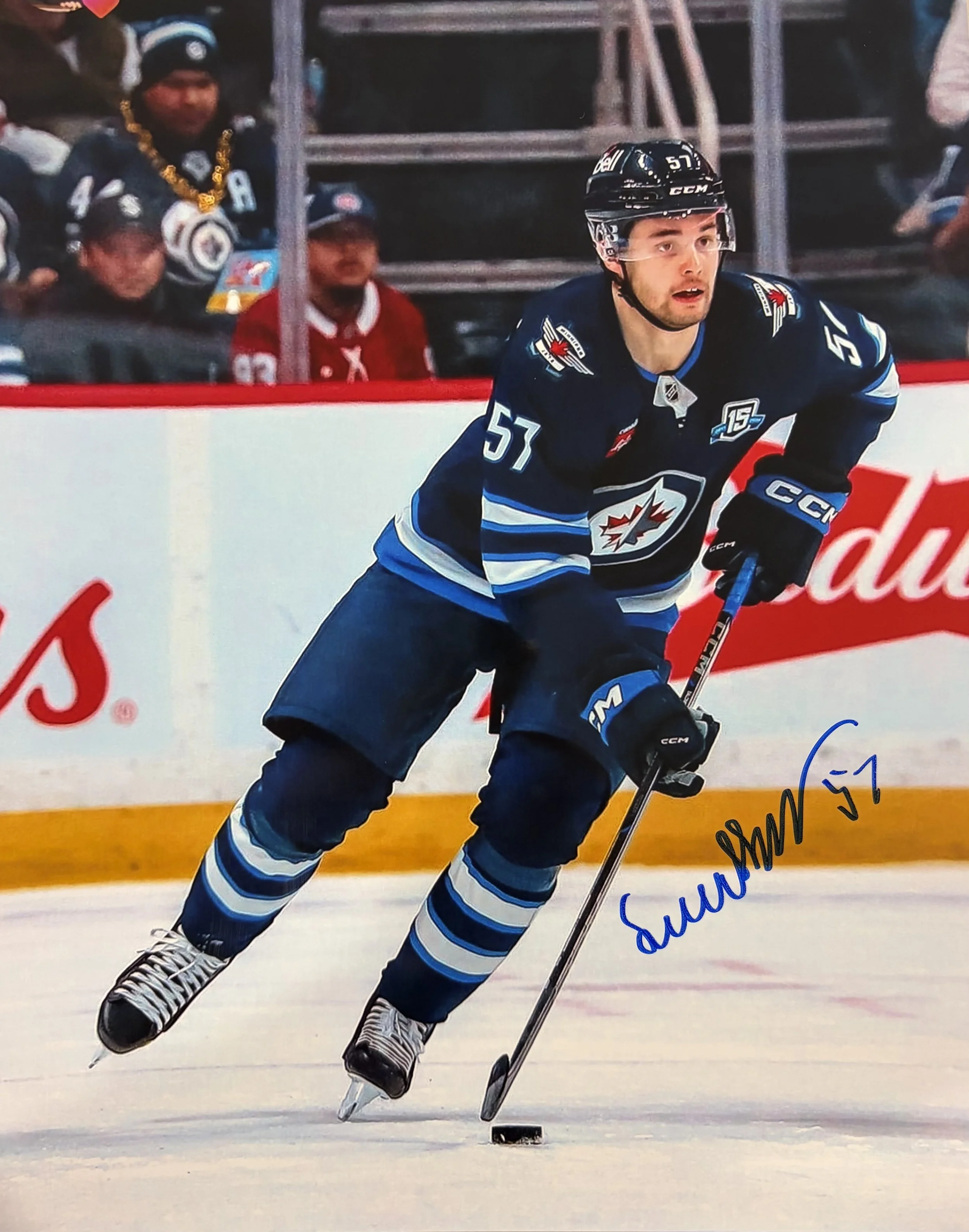 Elias Salomonsson Autographed 8x10 Photo Winnipeg Jets