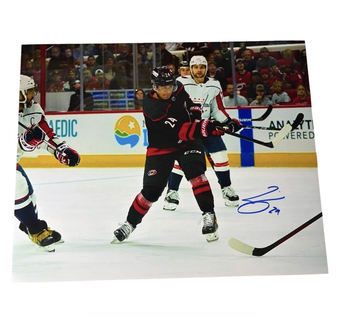 Seth Jarvis Autographed 8x10 Photo Carolina Hurricanes