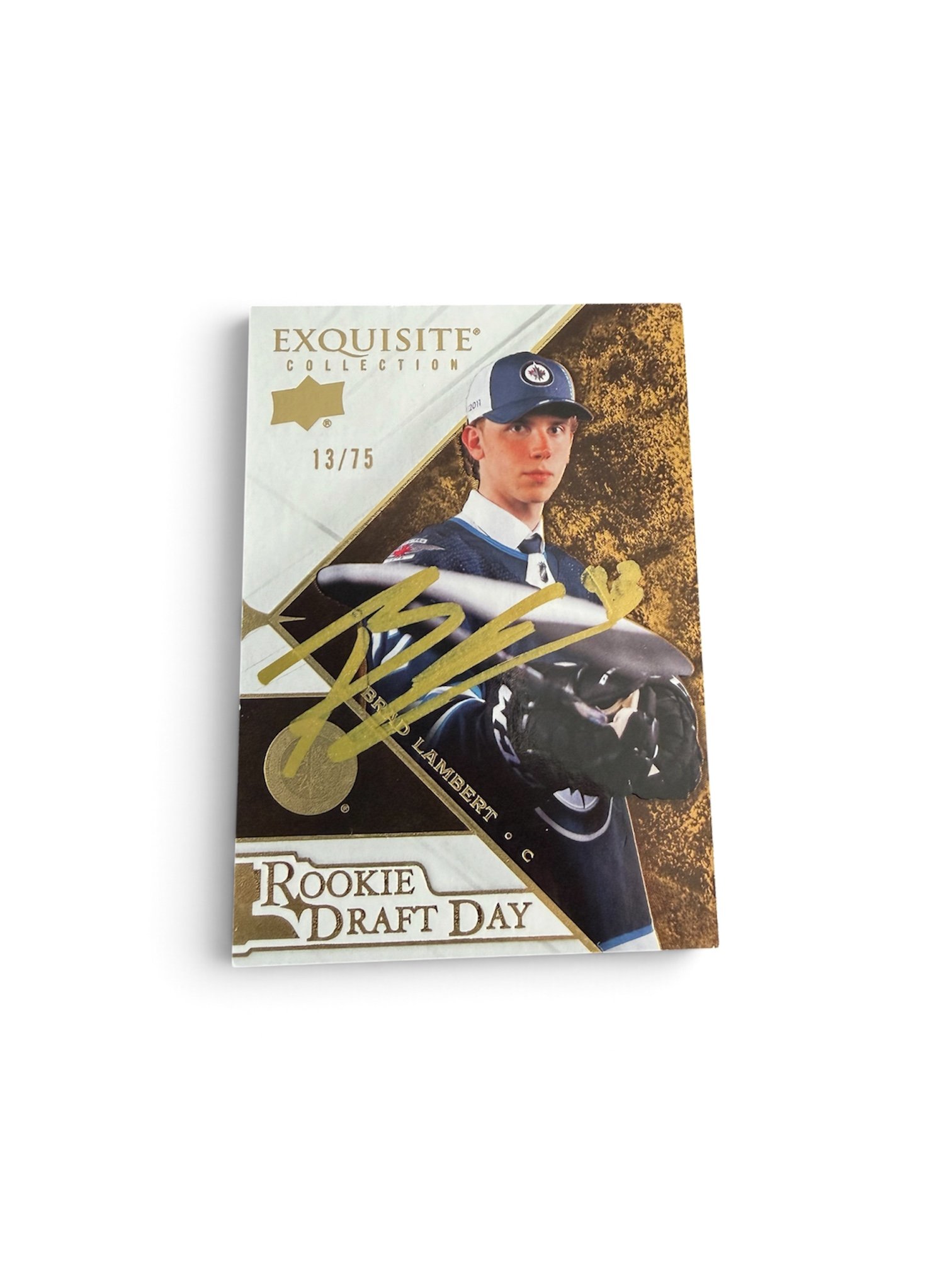 Brad Lambert Autographed Exquisite Rookie /75 Winnipeg Jets