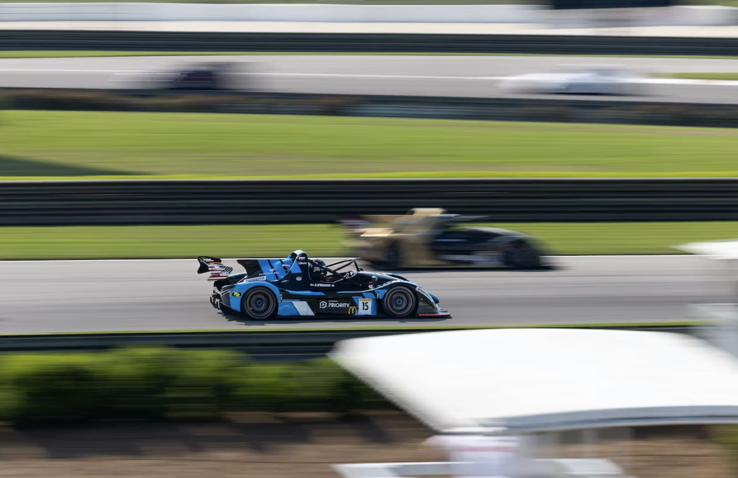 Nick d’Orlando celebrating a win at Barber Motorsports Park