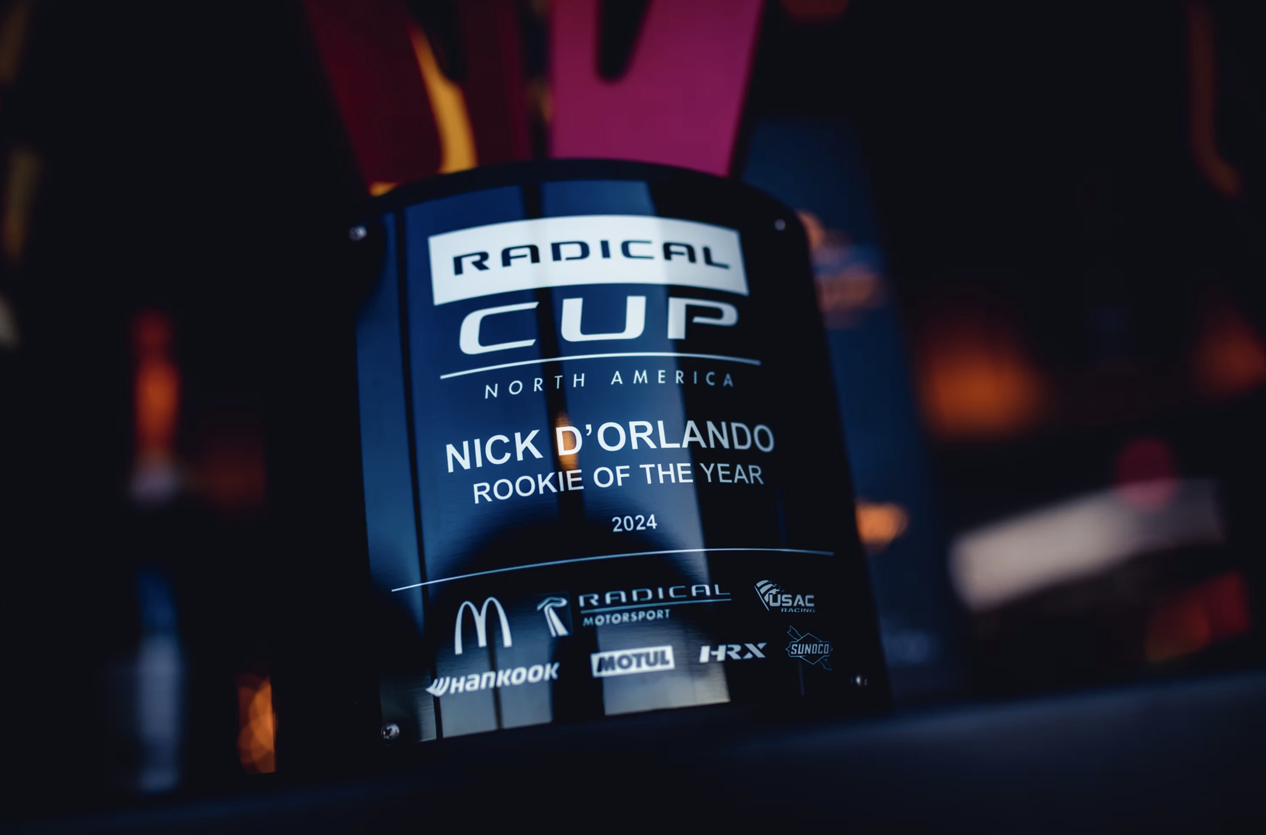 Nick d'Orlando Radical Cup Rookie of the Year