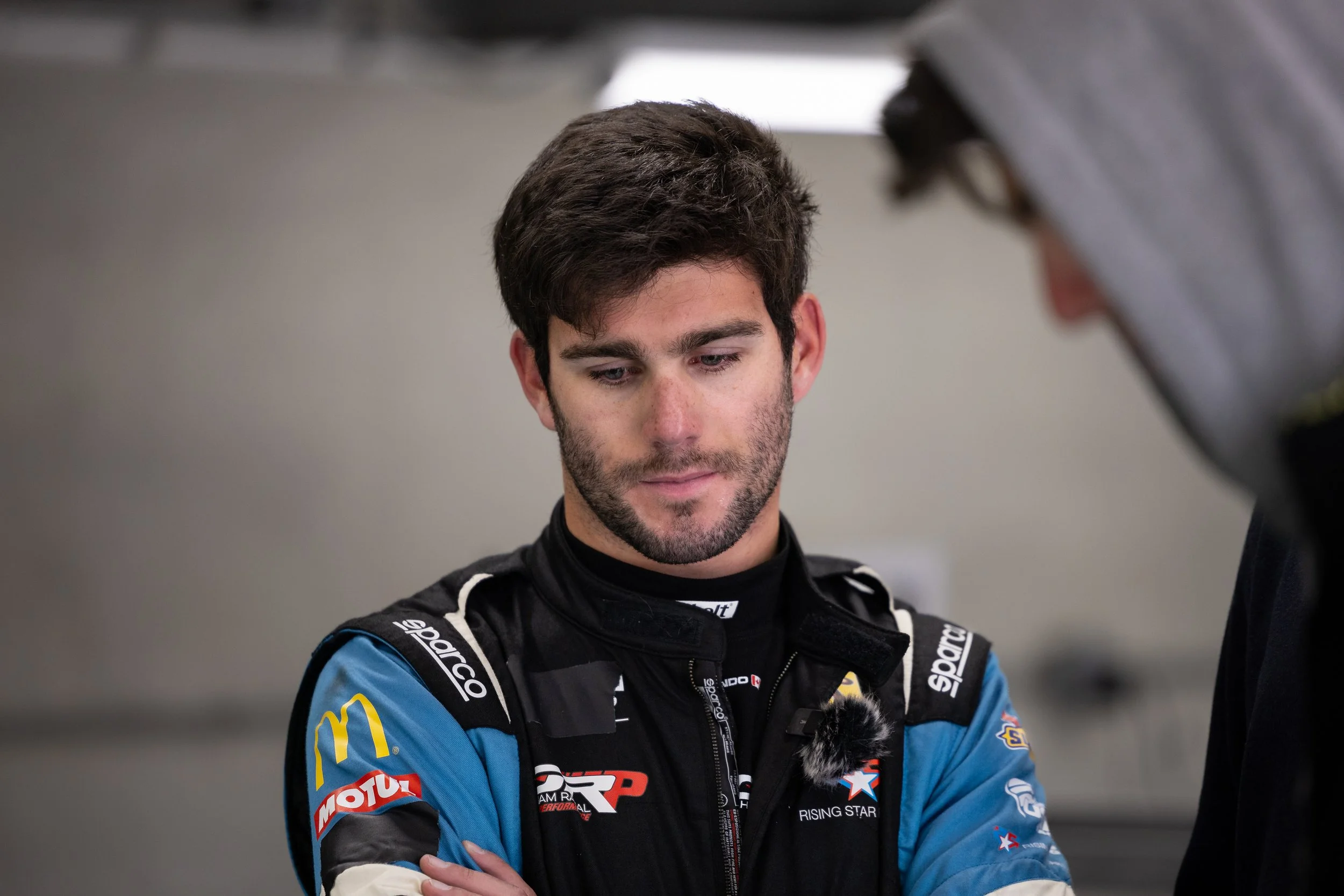 Nick d'Orlando in his race suit