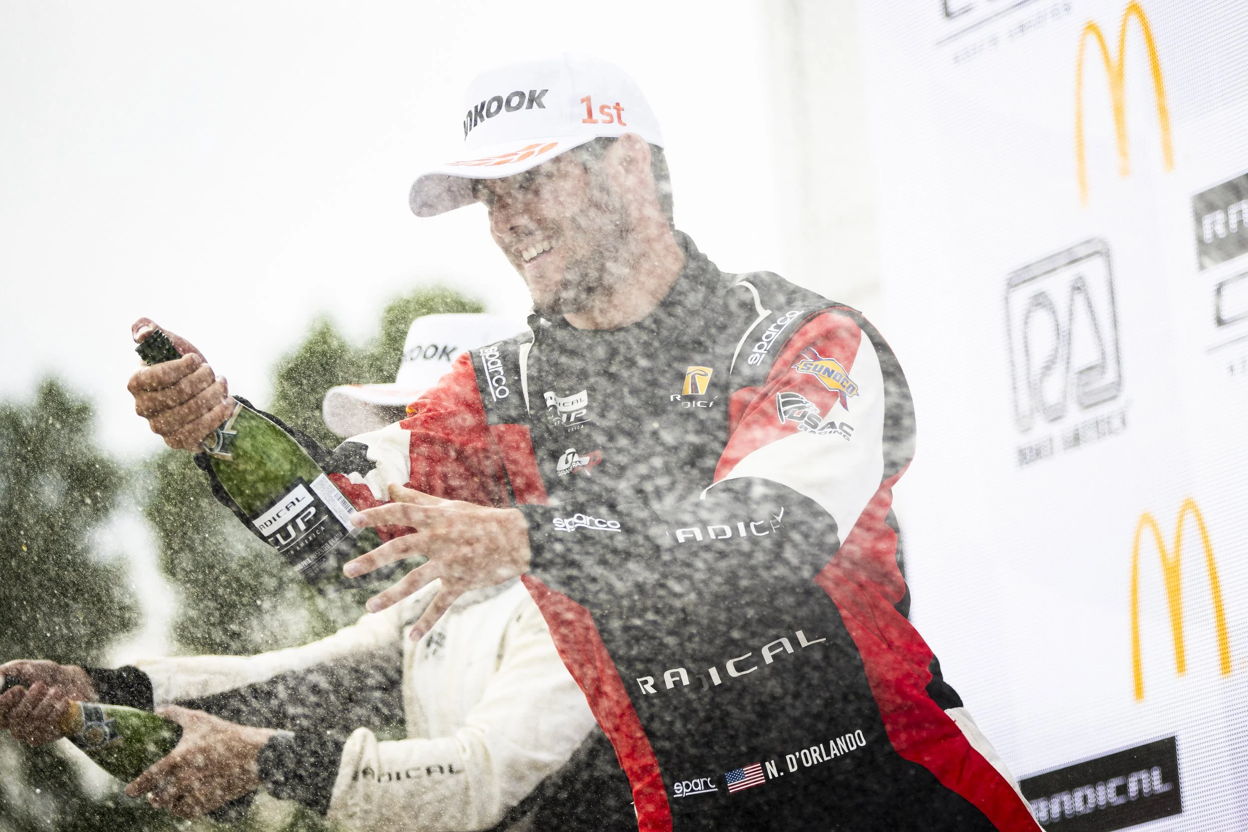 Nick d'Orlando celebrating a radical cup victory