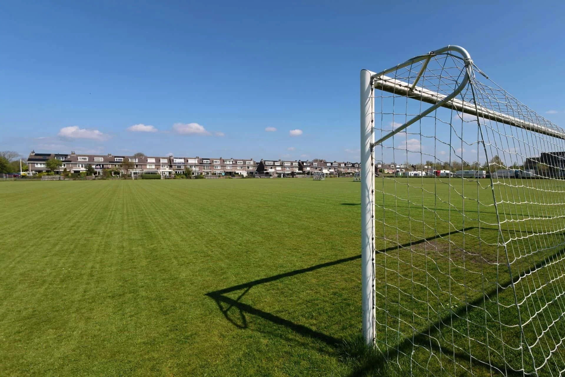 Soccer goal on a well-maintained athletic field with open turf in Wilmington, NC
