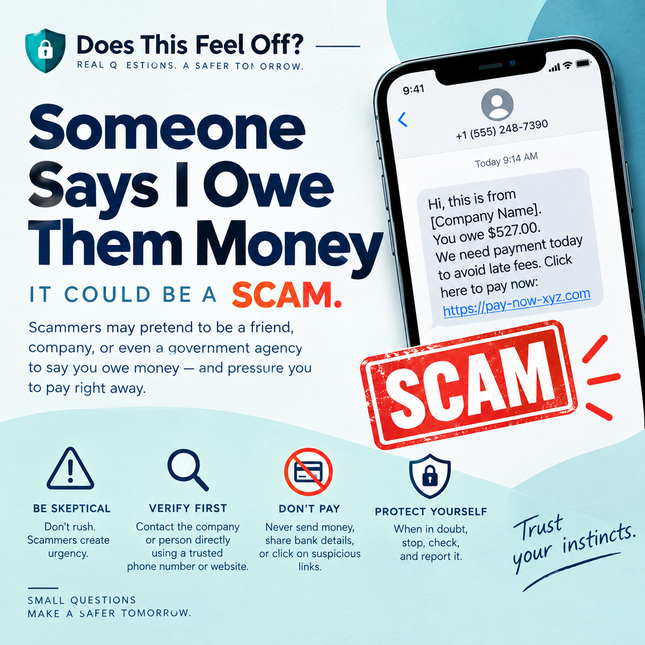 Someone Says I Owe Money — How Do I Know If It’s Real?