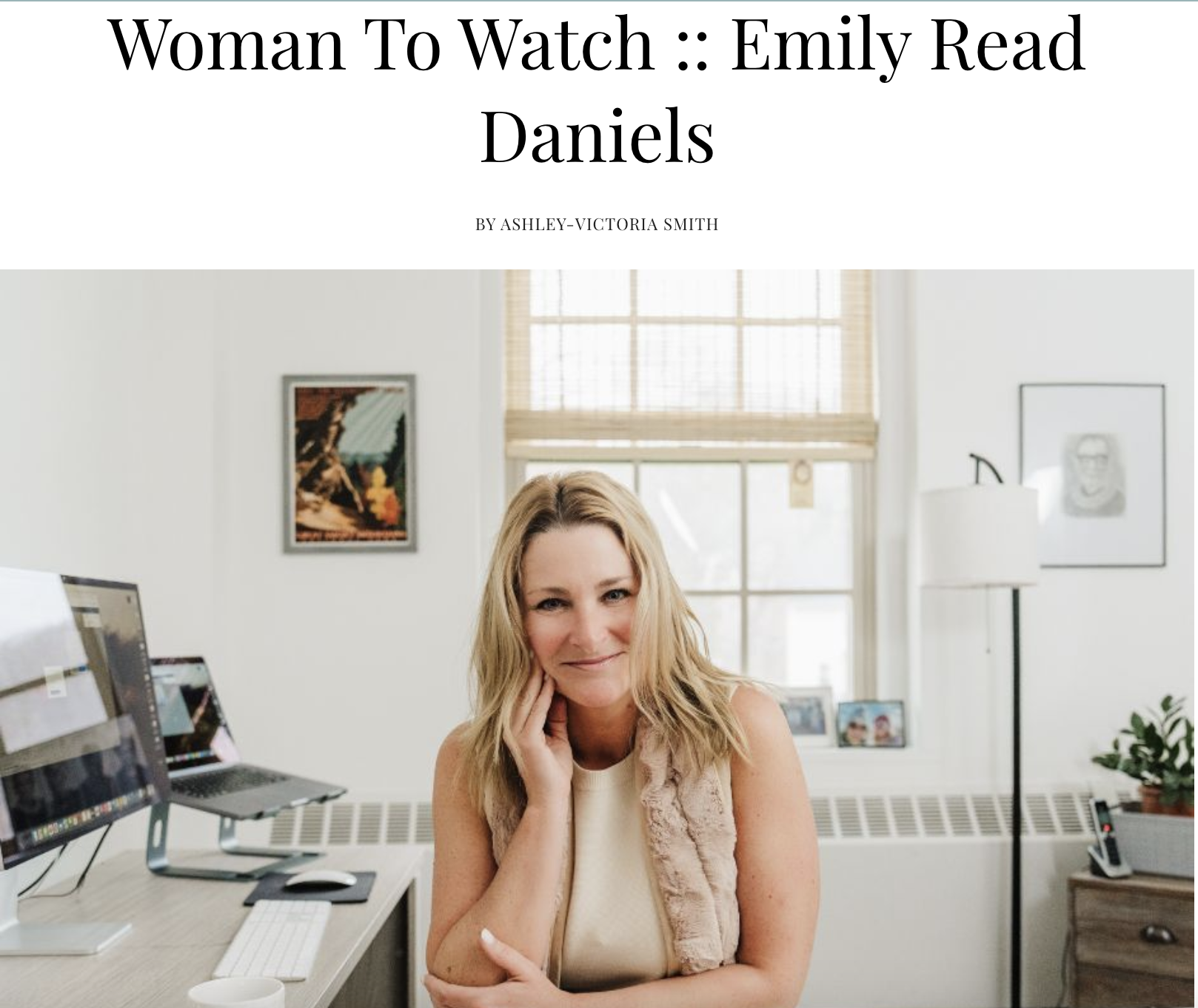 Woman to watch: Emily Read Daniels