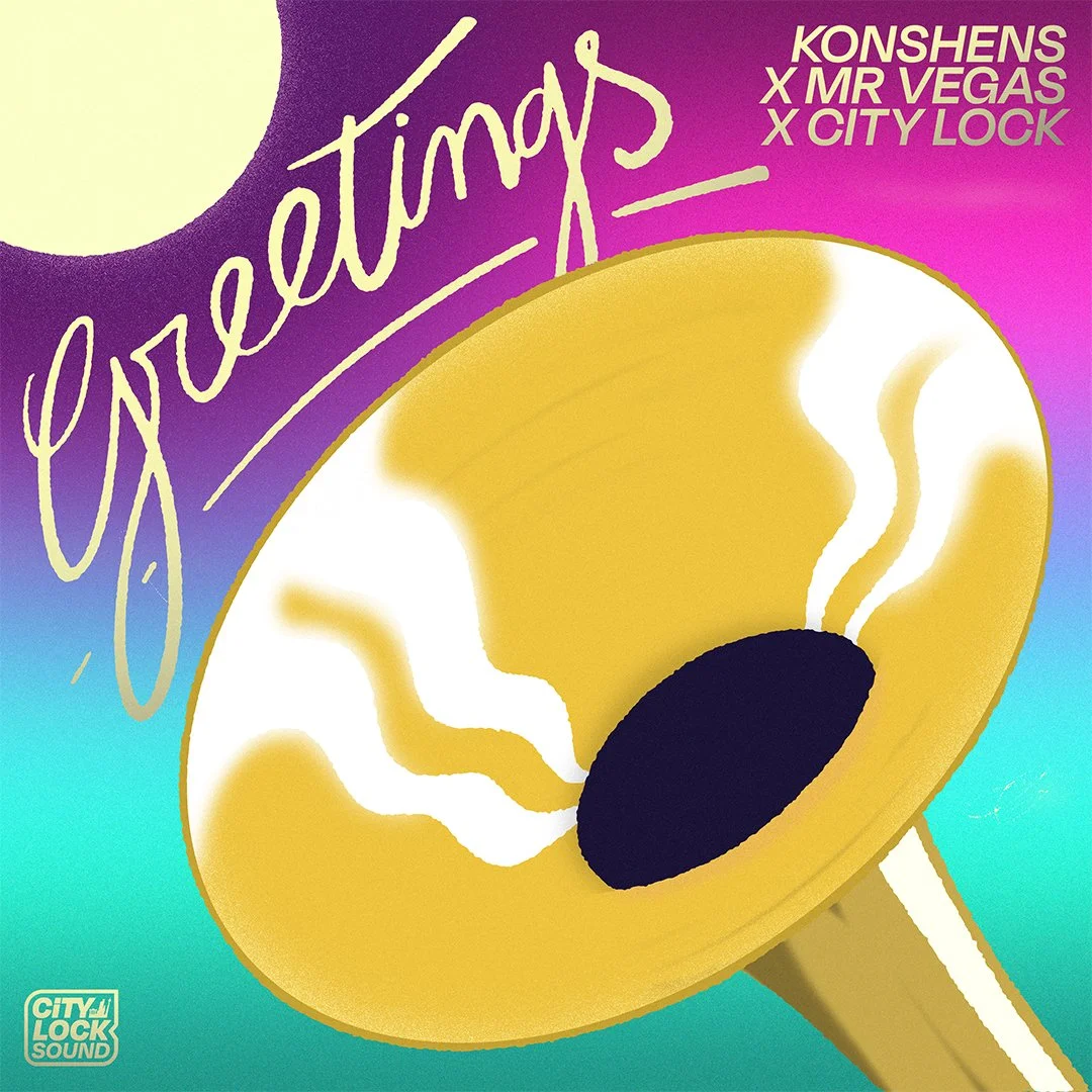 “Greetings” by Konshens & Mr. Vegas — City Lock release artwork.