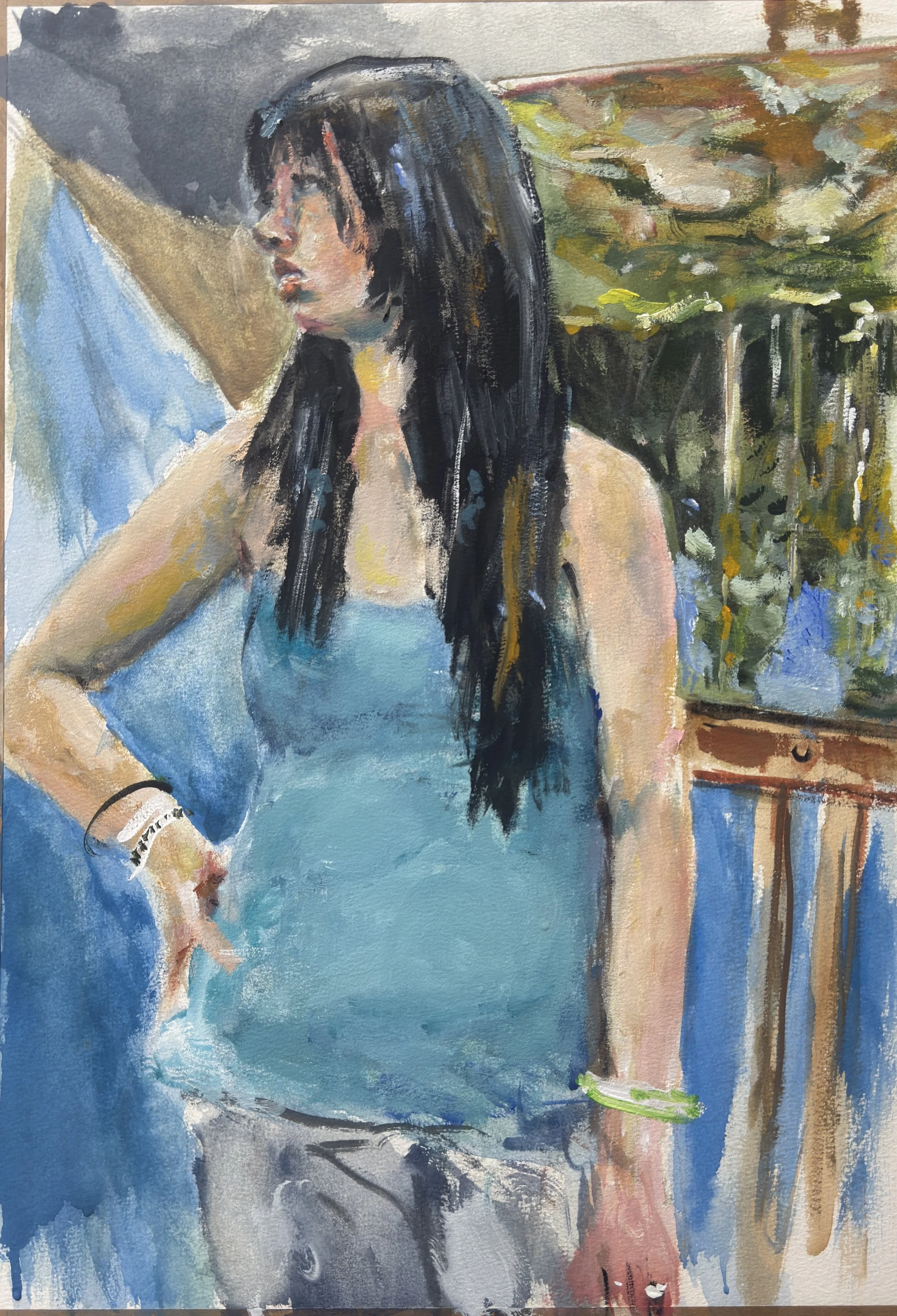 Girl with Upside Down Shishkin Copy