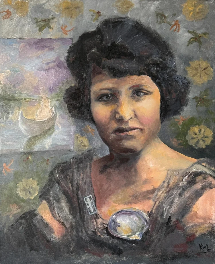Mother of Peace, oil on linen, by Kristin Witbeck Lee