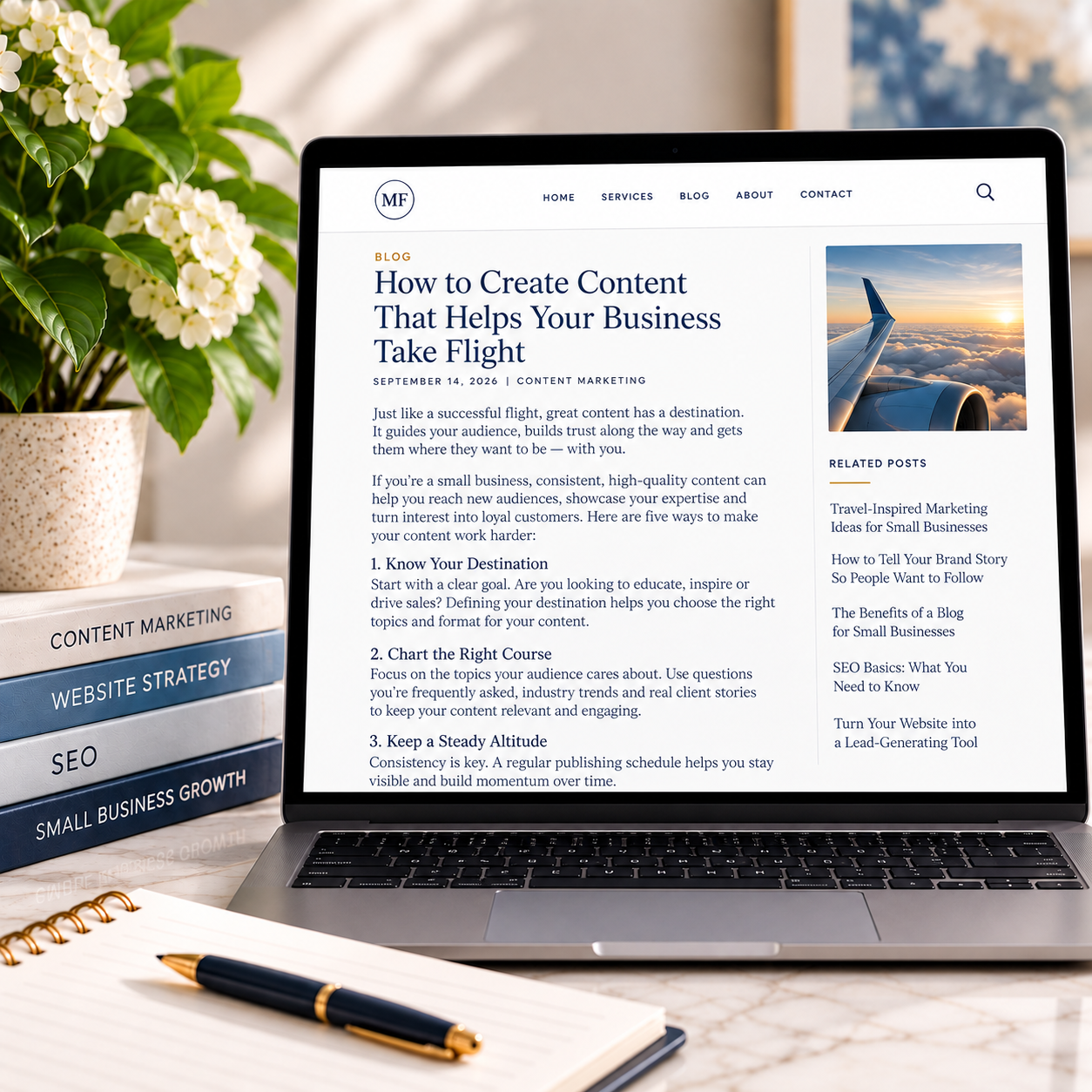 We create useful, search-friendly content including website copy, blogs, FAQs, landing pages and project descriptions.