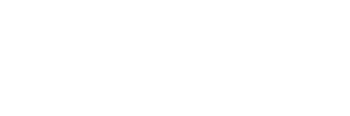 Texte indiquant "des livres pour vous" pour un salon littéraire chrétien, le samedi 31 octobre.