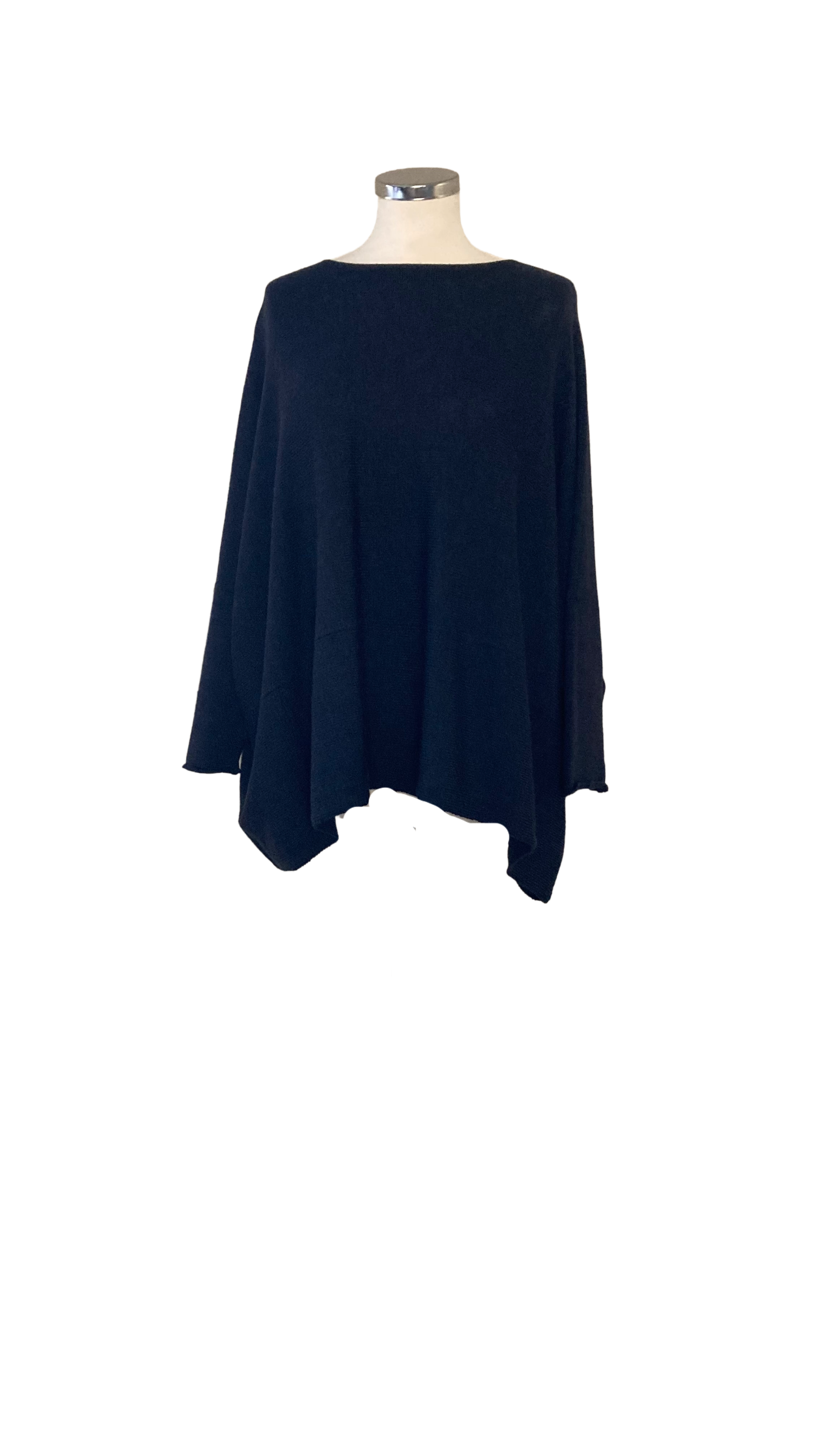Navy Slash Neck Jumper