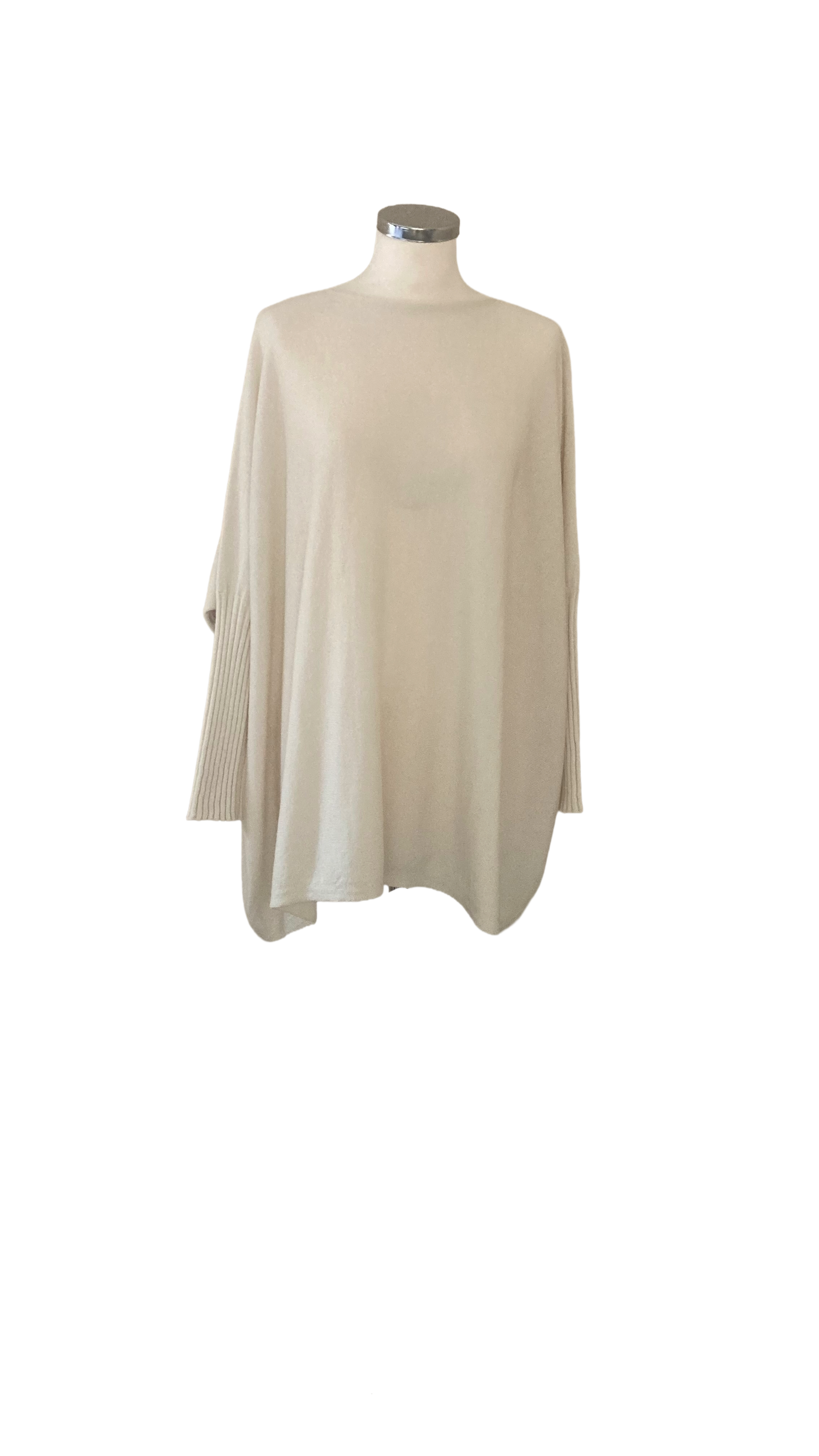 Ivory Slash Neck Jumper