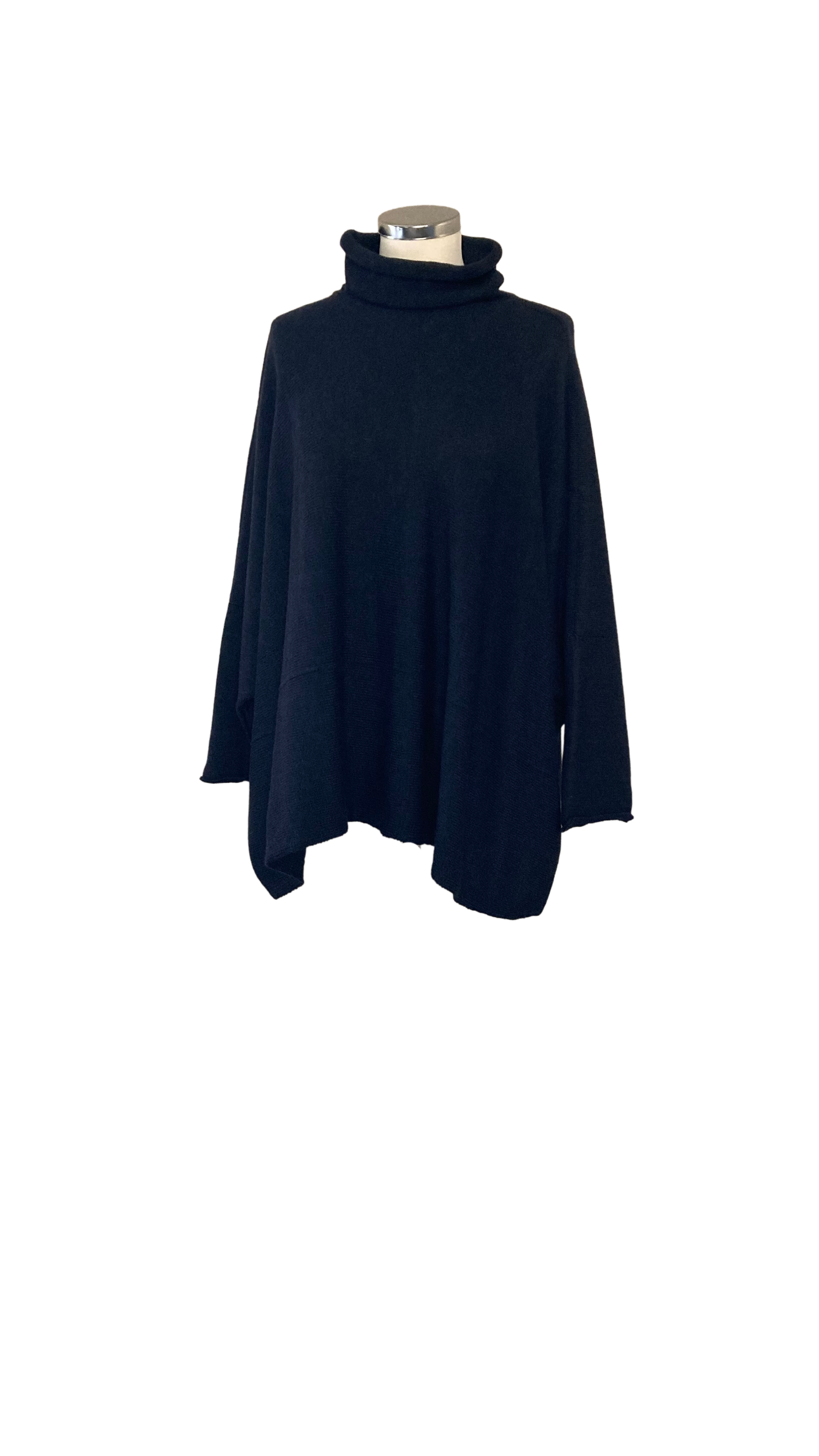 Navy Soft Collar Jumper