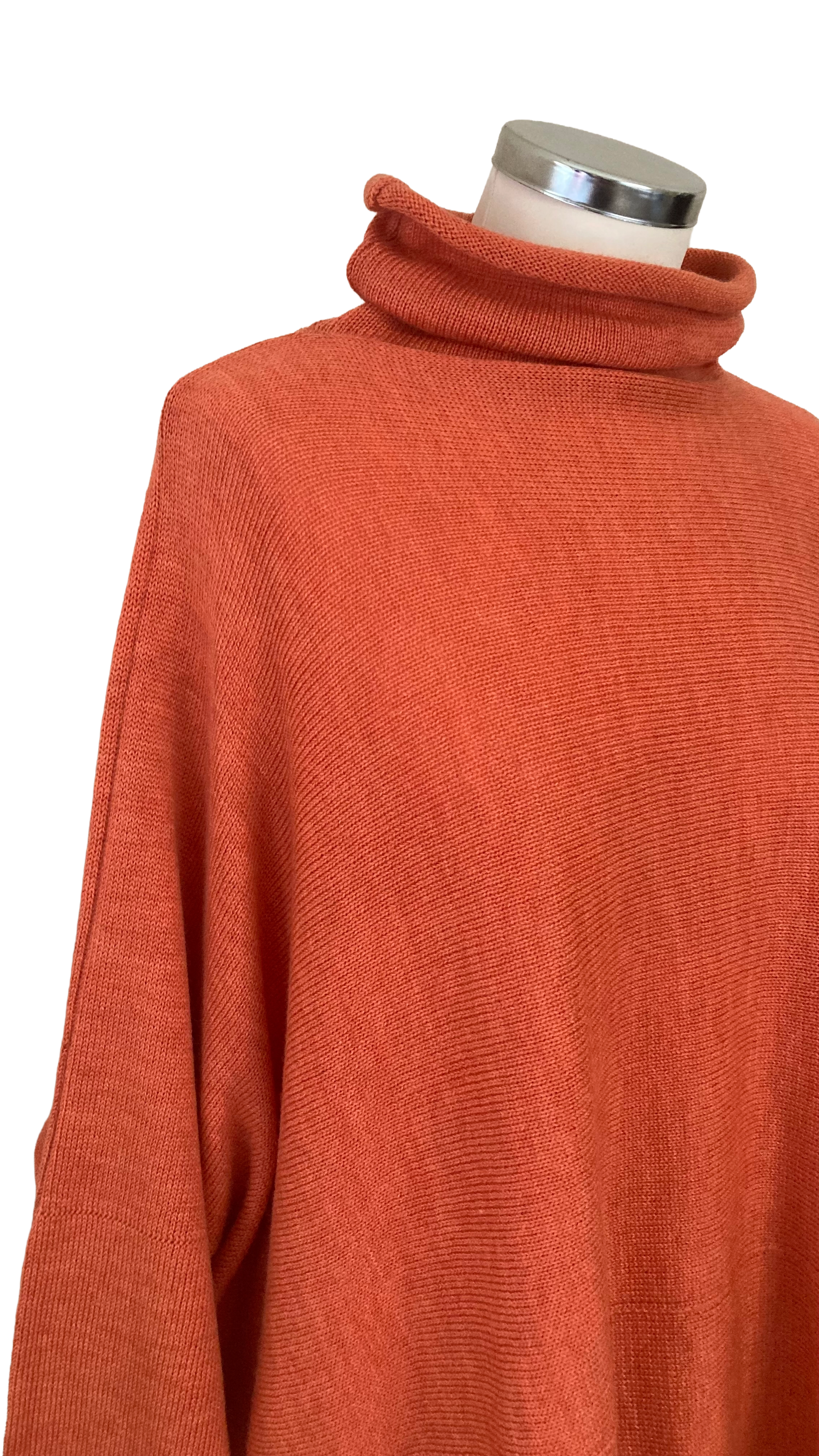 Orange Soft Collar Jumper