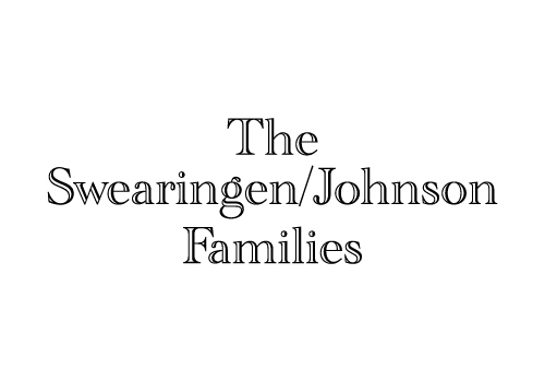 Text reading 'The Swearingen/Johnson Families' on a white background.