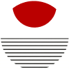 Close-up of a Poké Ball from the Pokémon series with red top and white bottom separated by a black band.