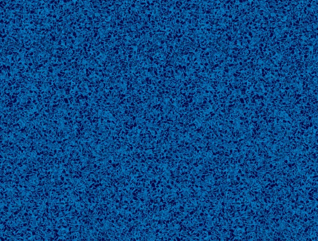 Surface en mosaic de couleur bleue.