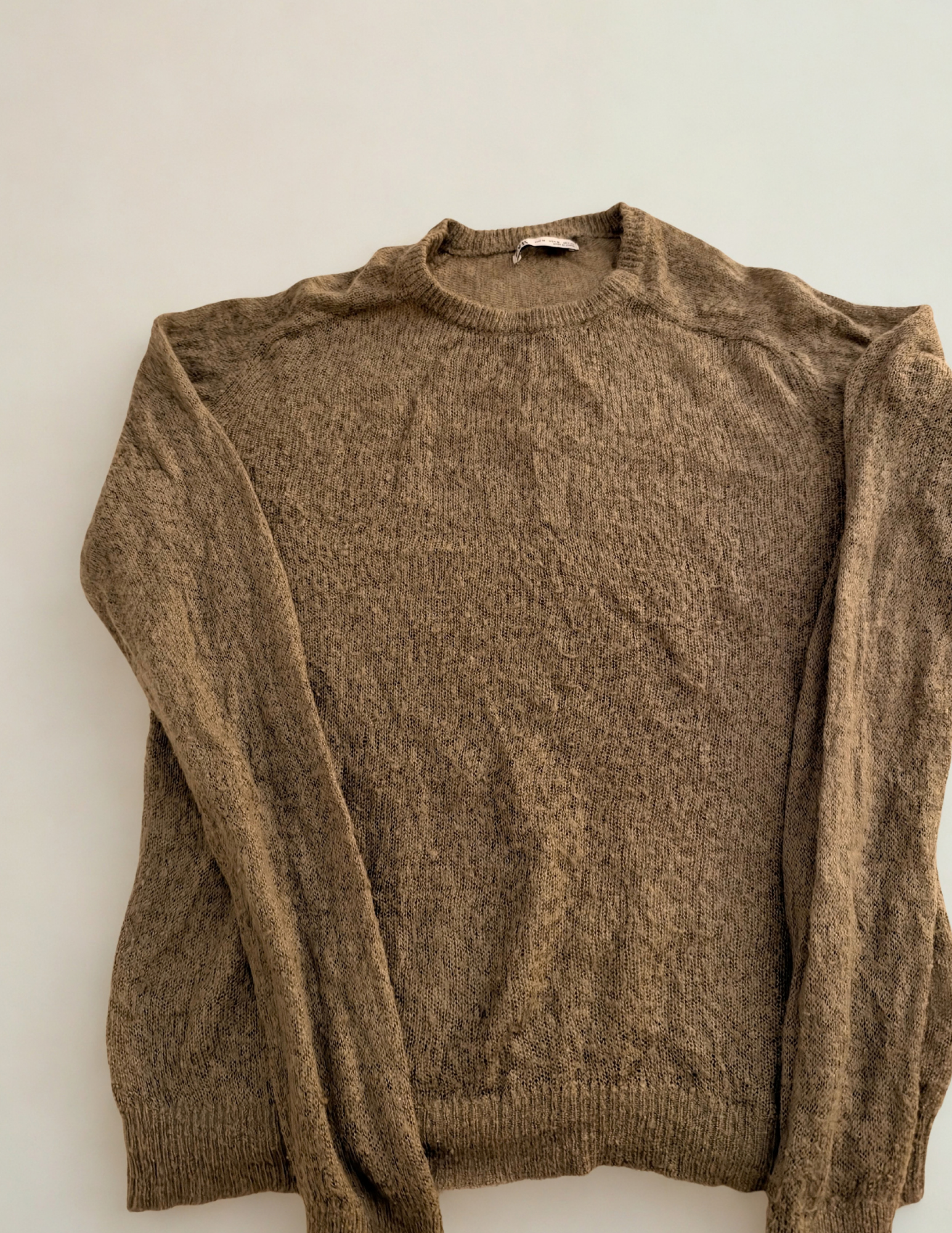 Sheer Artificial Wool Sweater