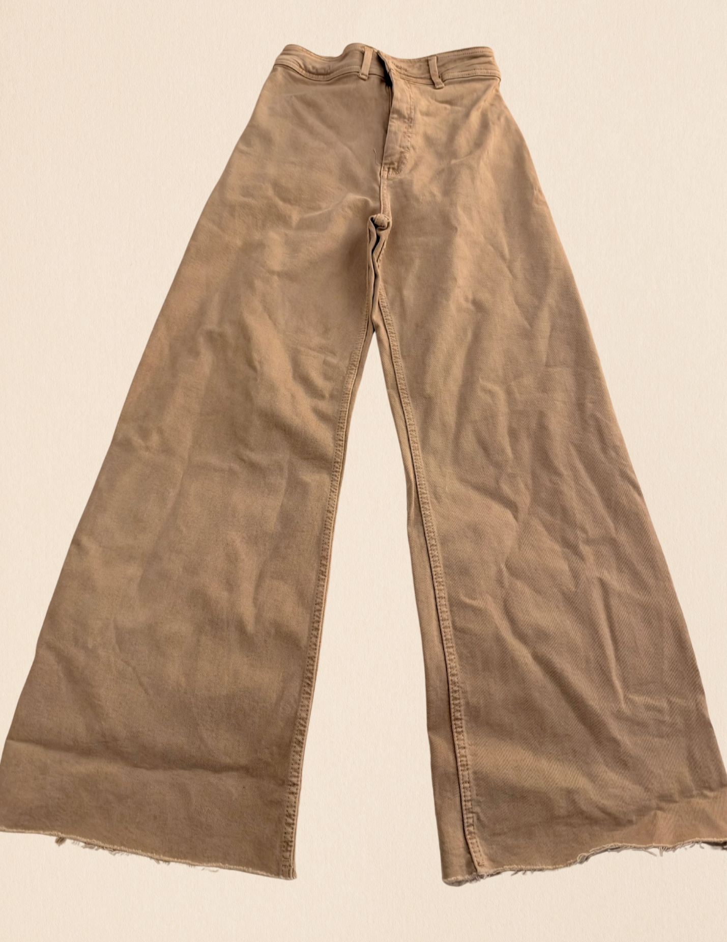Cream Colored Boot Cut Jean