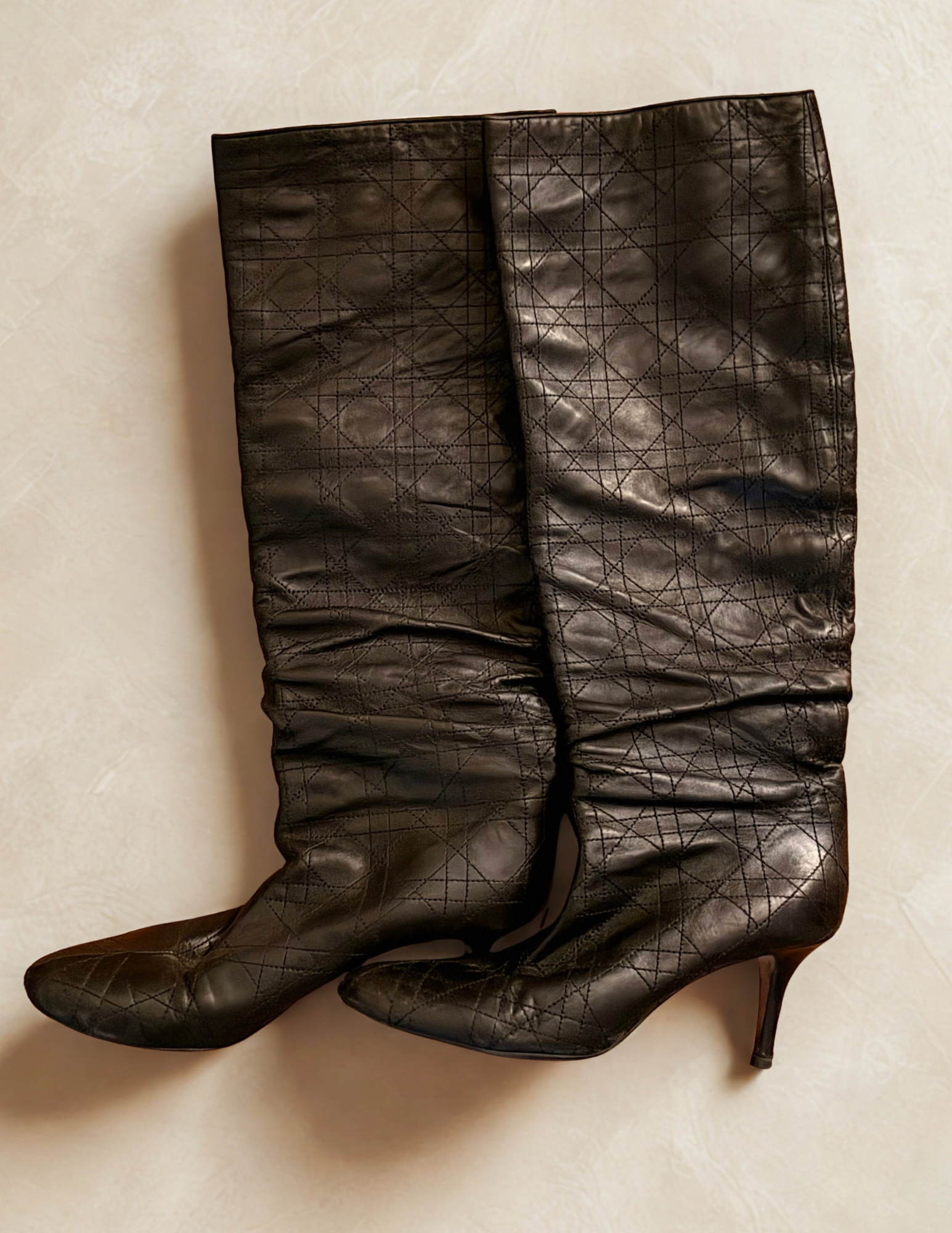 Vintage Leather Dior Boots