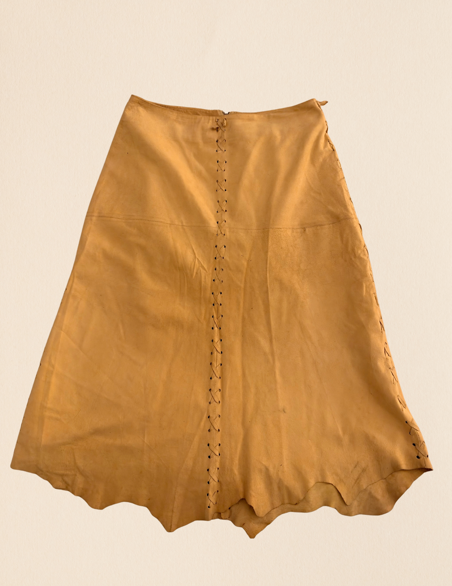 Vintage Butter Soft Suede  Skirt