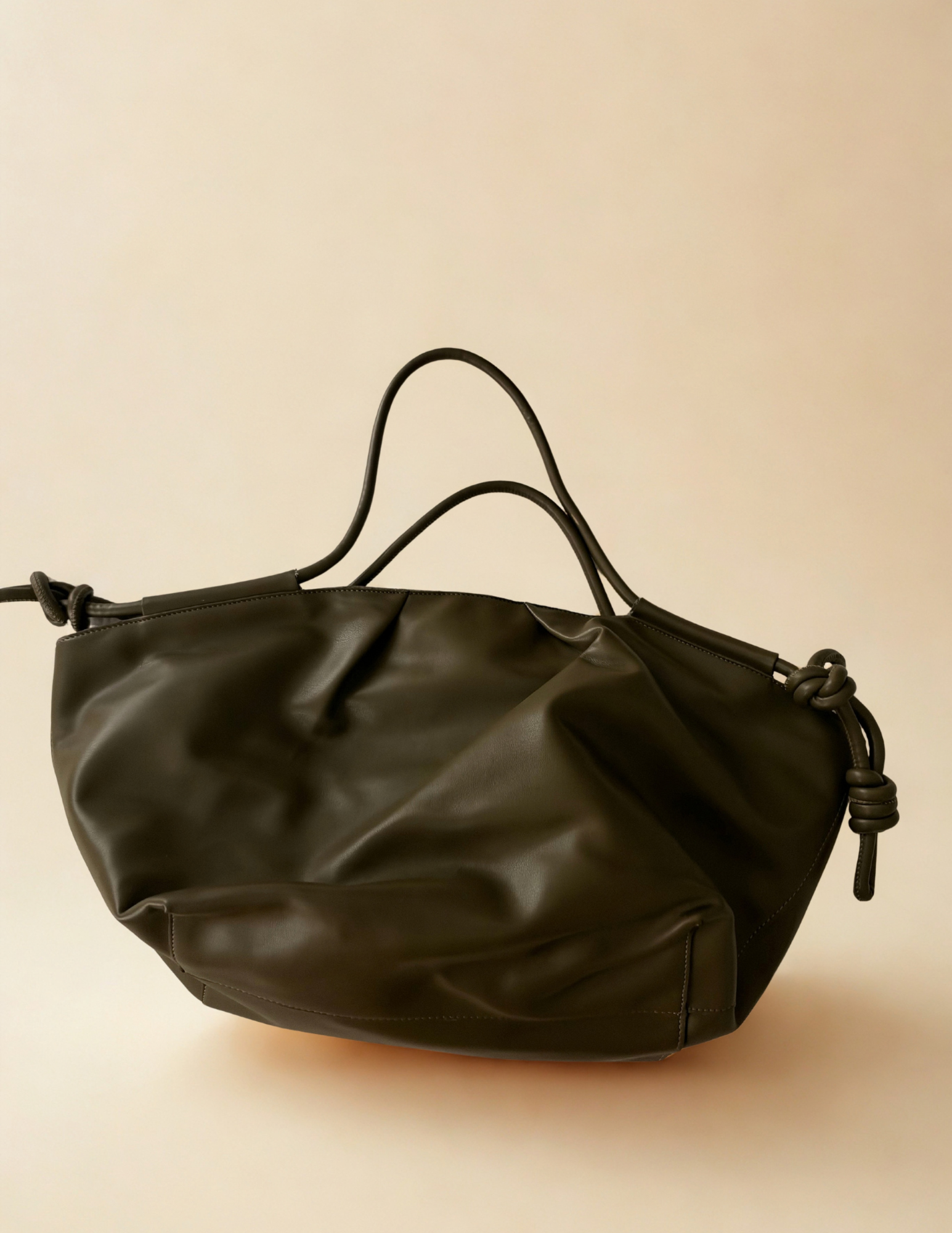 Olive Green Vegan Leather BCBG Tote