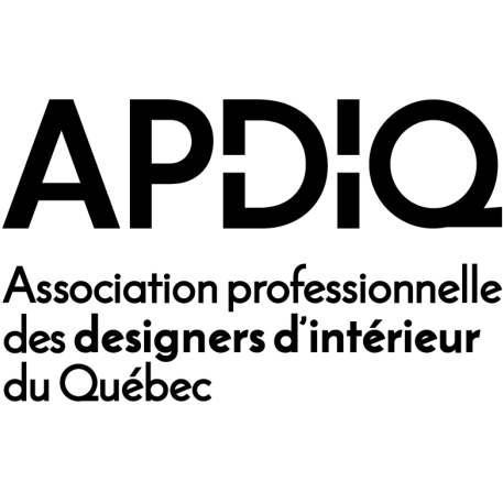 Icône du logo de l'APDIQ, symbolisant l'excellence, la qualification professionnelle et la protection du public dans l'industrie du design d'intérieur.