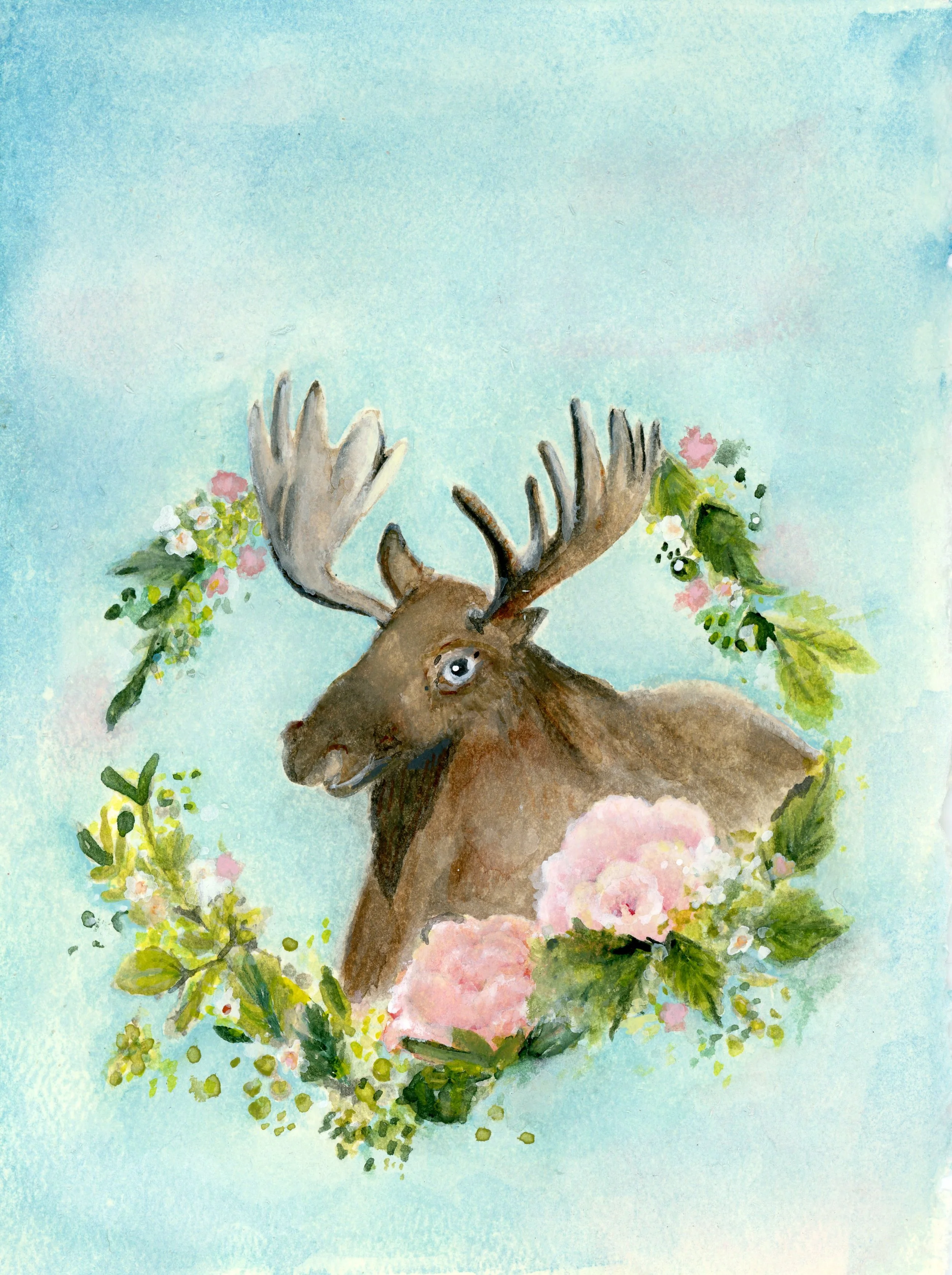 Oh moose greeting card