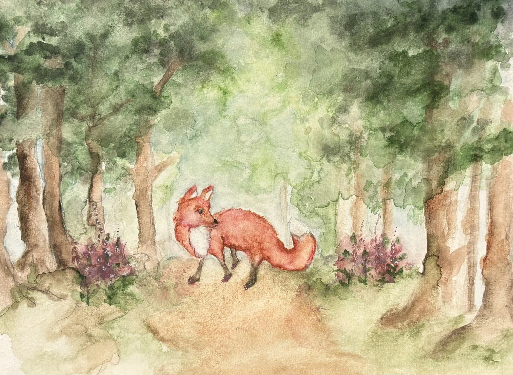 Fox in the Glove Art Print
