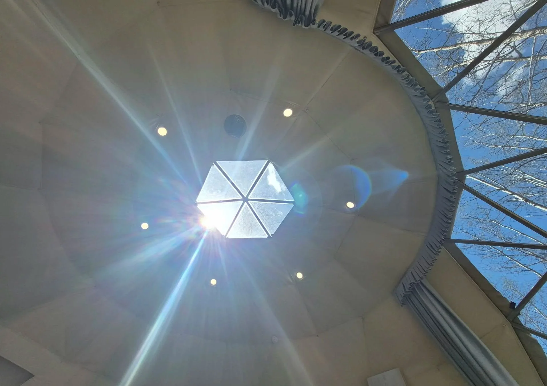 Sunbeam streaming through a window at Sheri's Place, a symbol of hope during grief