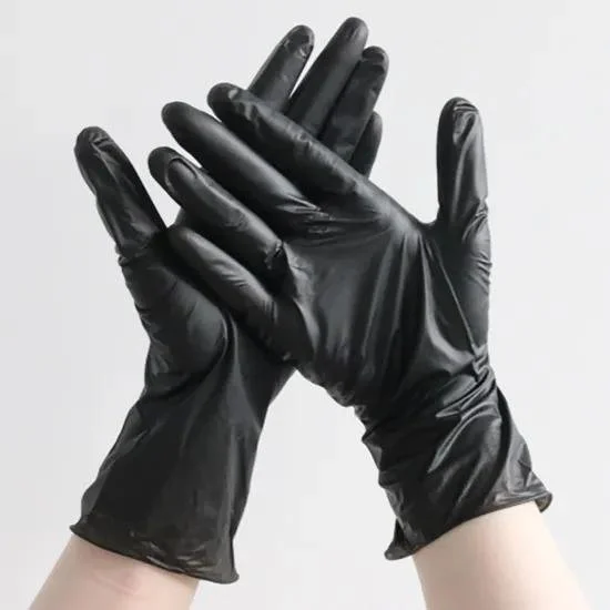 Black Nitrile Disposable Gloves