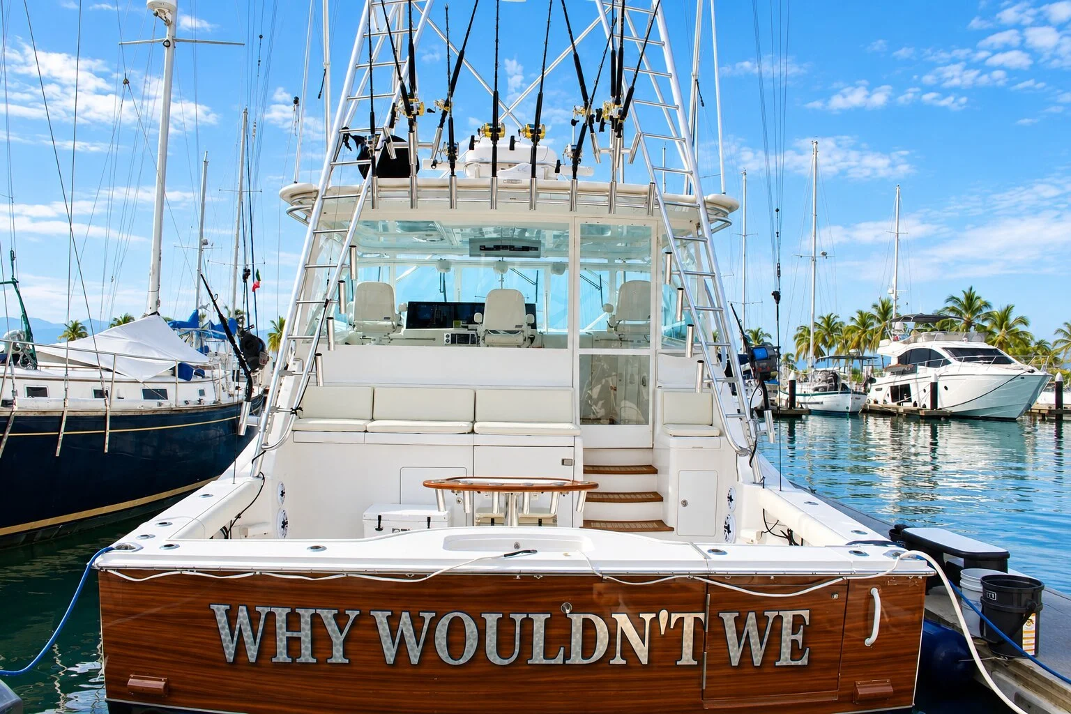 Why Wouldn't We across the transom