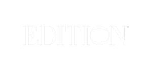The logo of EDITION hotels