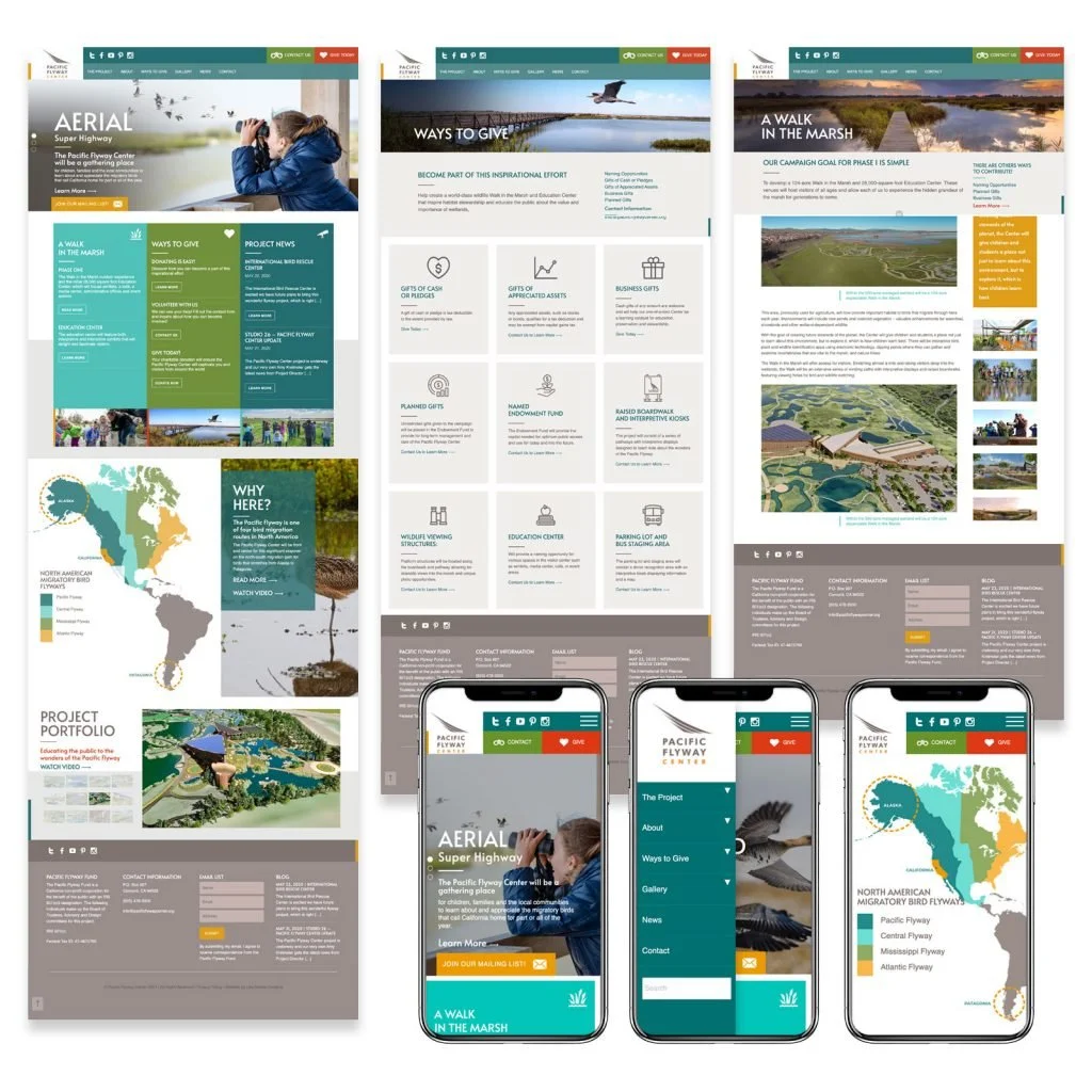 Pacific Flyway Center /  Web Design 