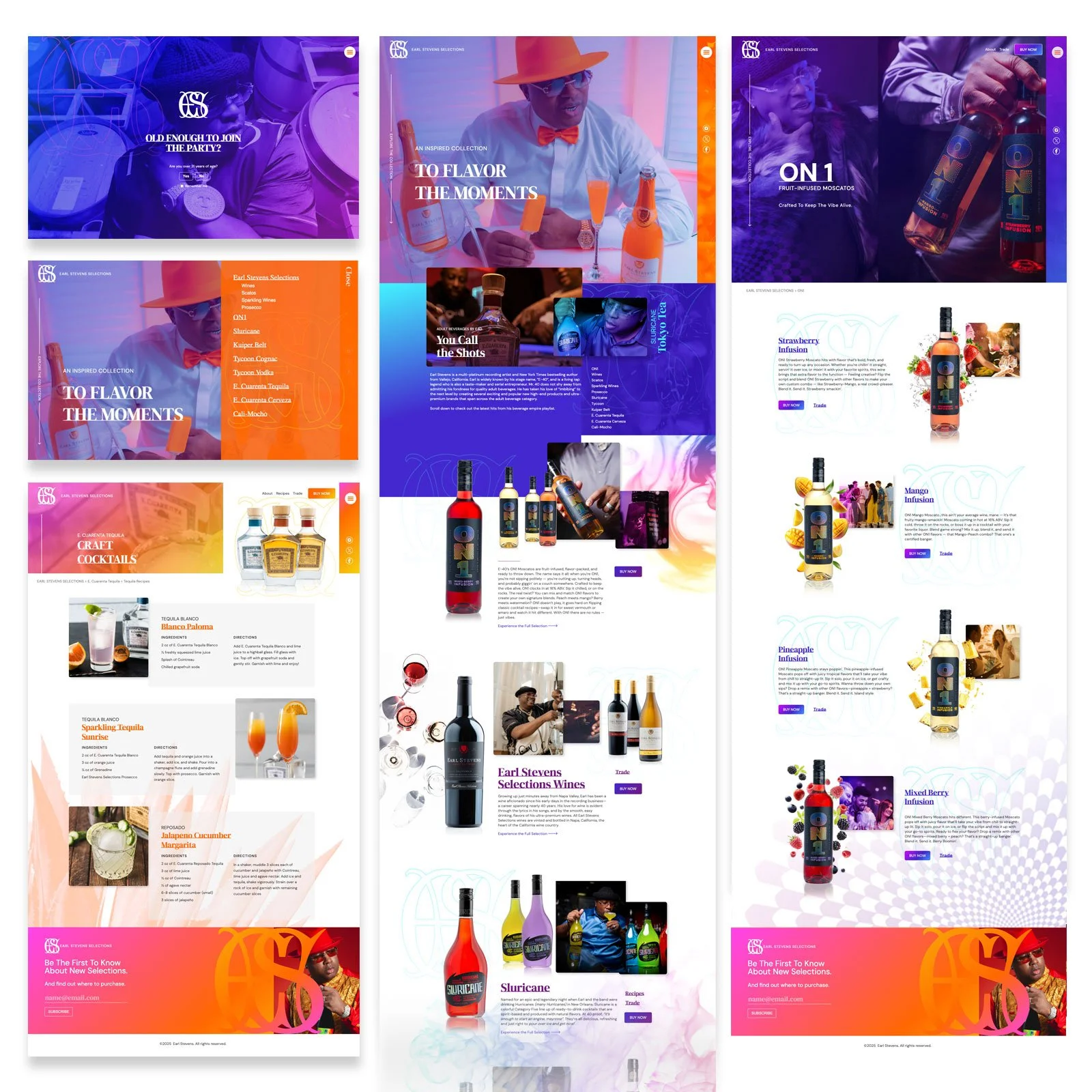 Earl Stevens Selections  /  Website Design