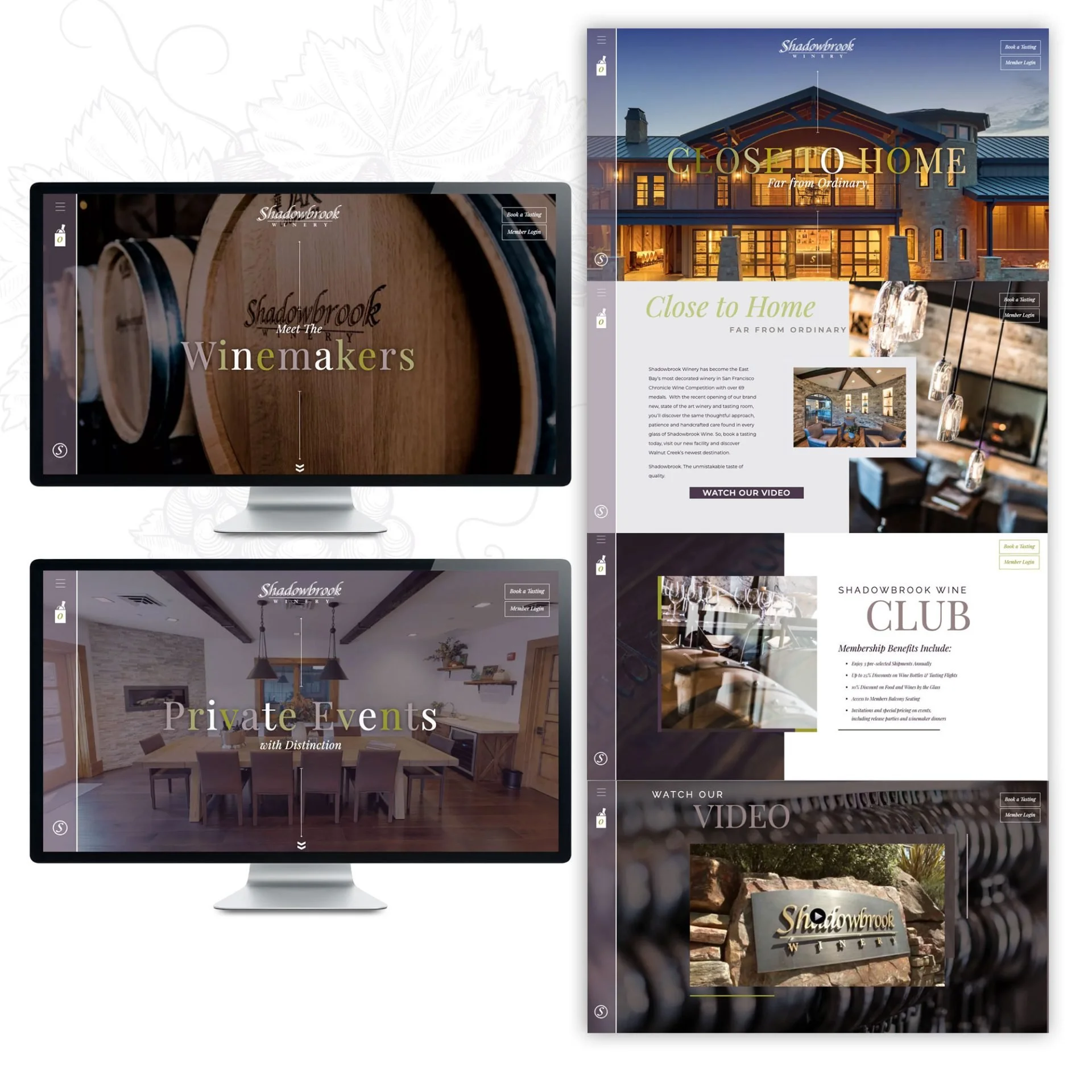 Shadowbrook Winery /  Web Design 